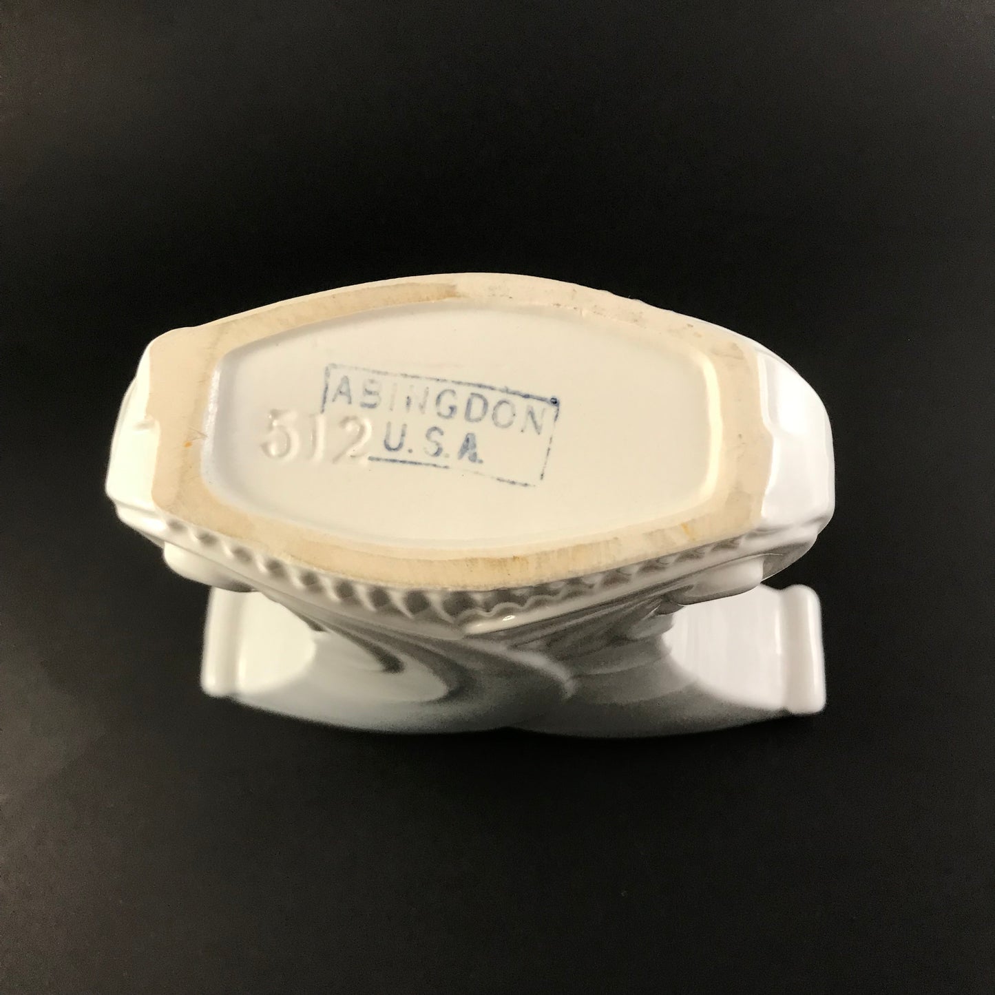 Abington White Sprouted Art Deco Ceramic Vase