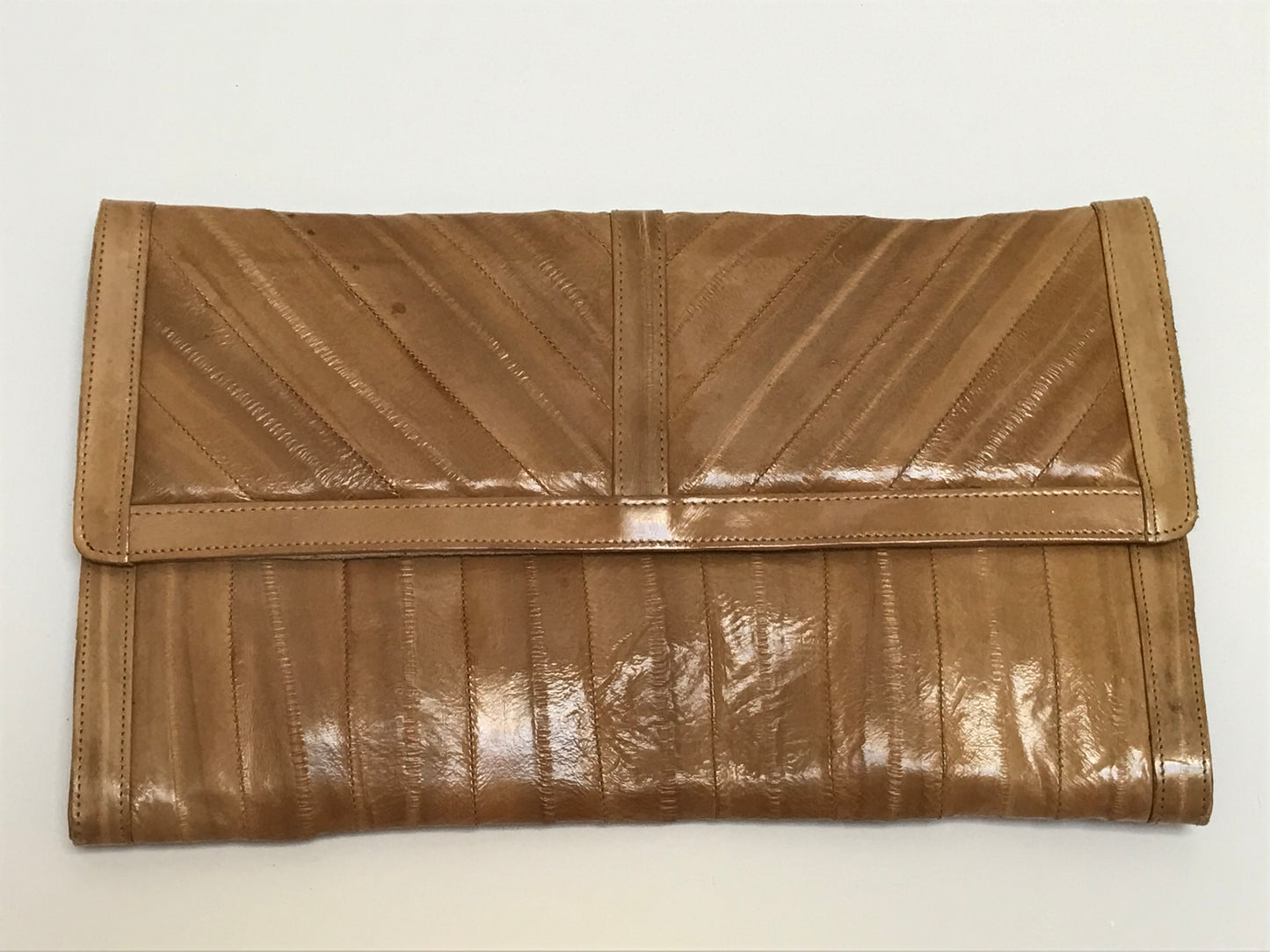 Leather by the Sea Eel Skin Vintage Clutch Bag