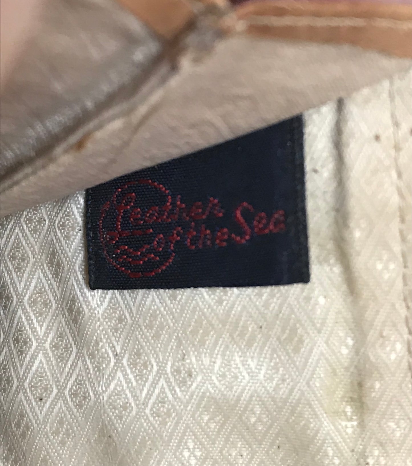 Leather by the Sea Eel Skin Vintage Clutch Bag