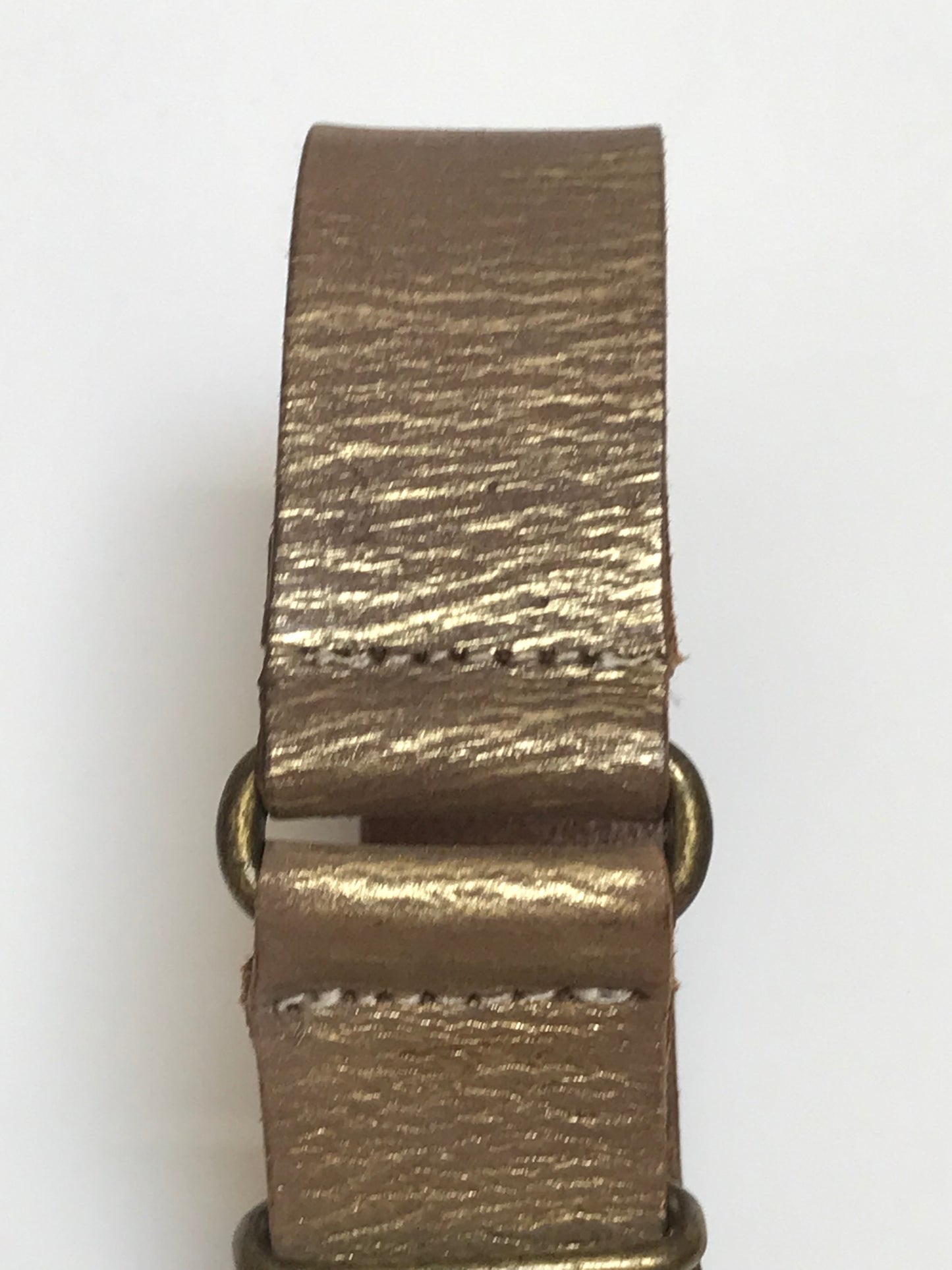 Vintage Calvin Klein Gold Leather Belt