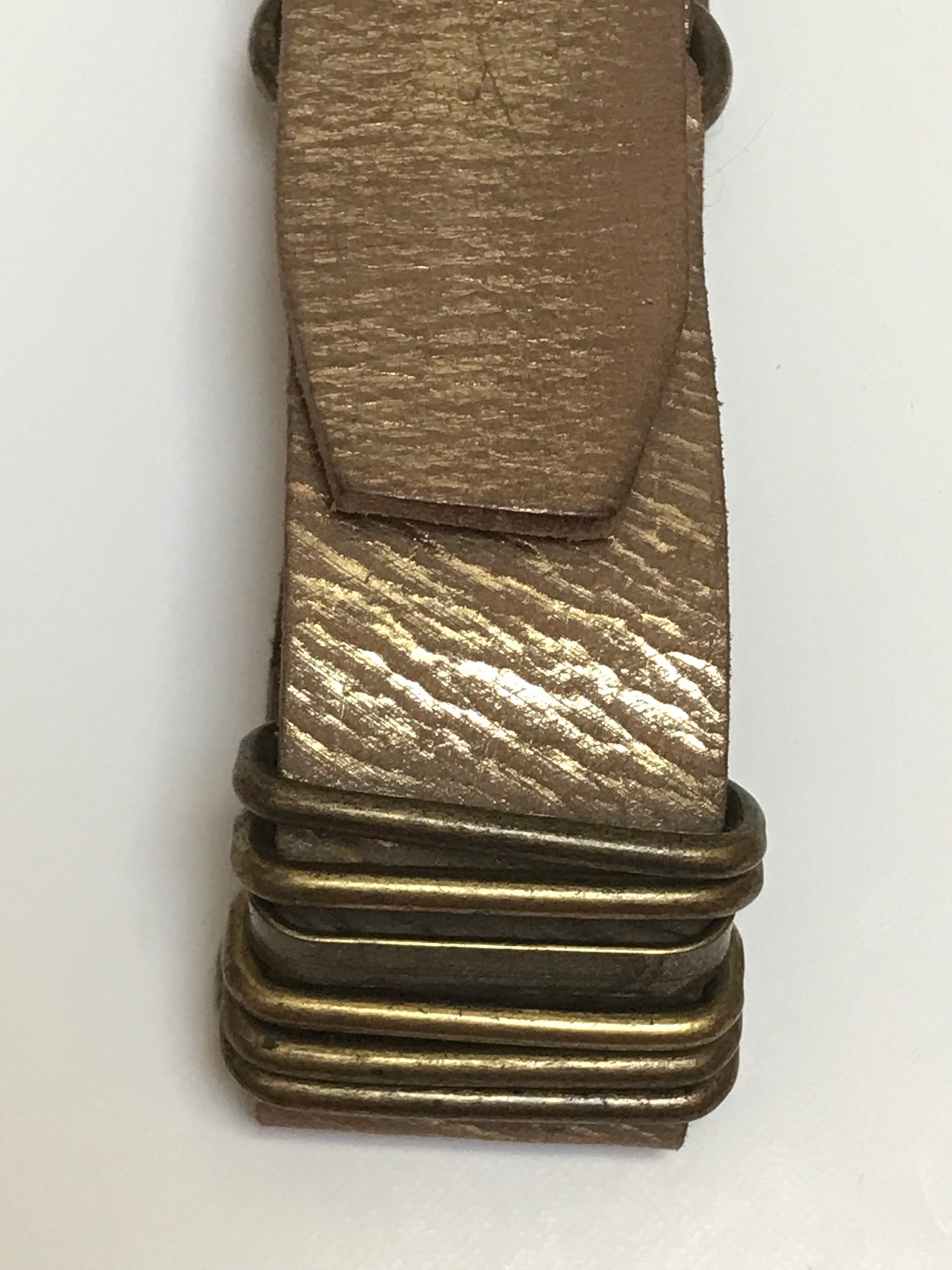 Vintage Calvin Klein Gold Leather Belt