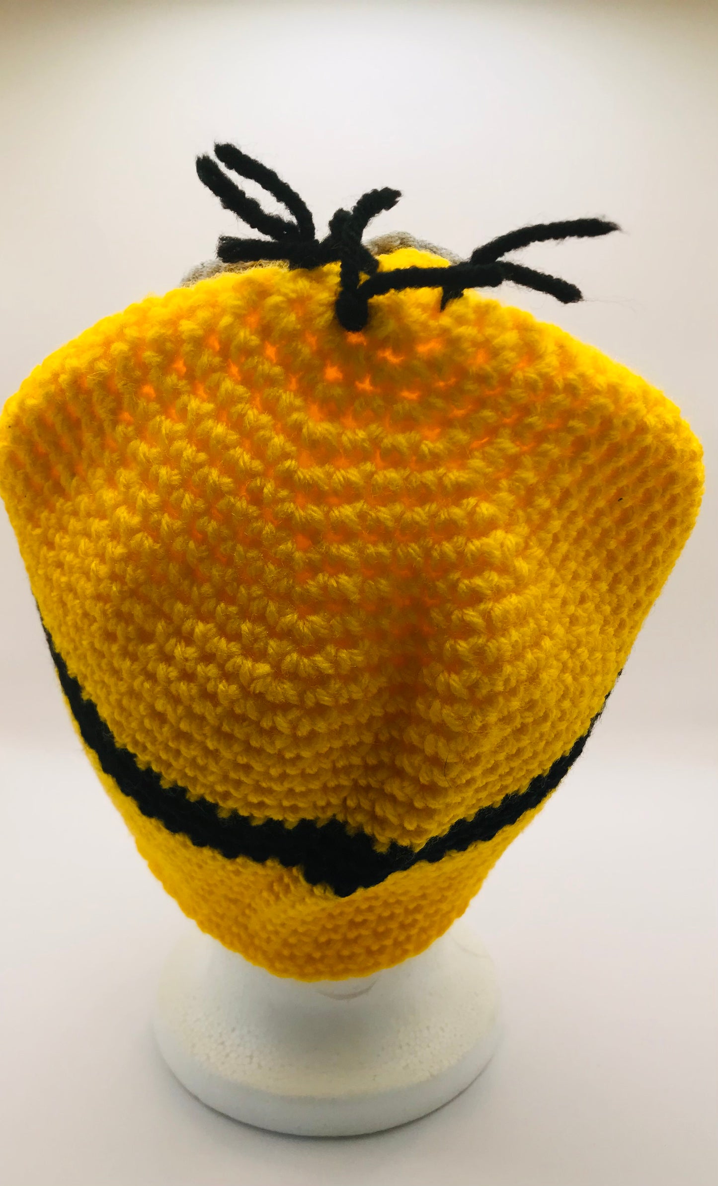 Handcrafted Minion Unisex Children's Knitted Hat - One of a Kind