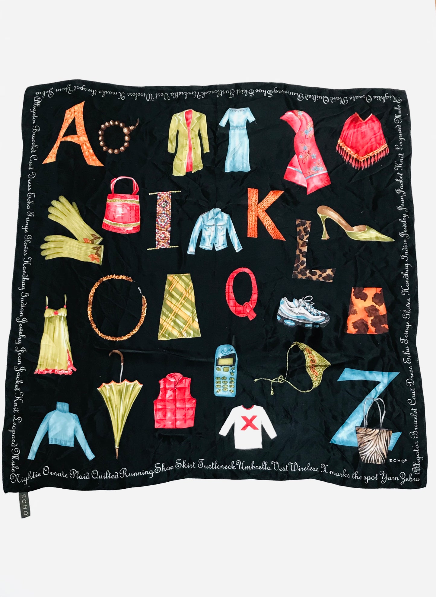 ECHO A-Z Fashionista Print Scarf