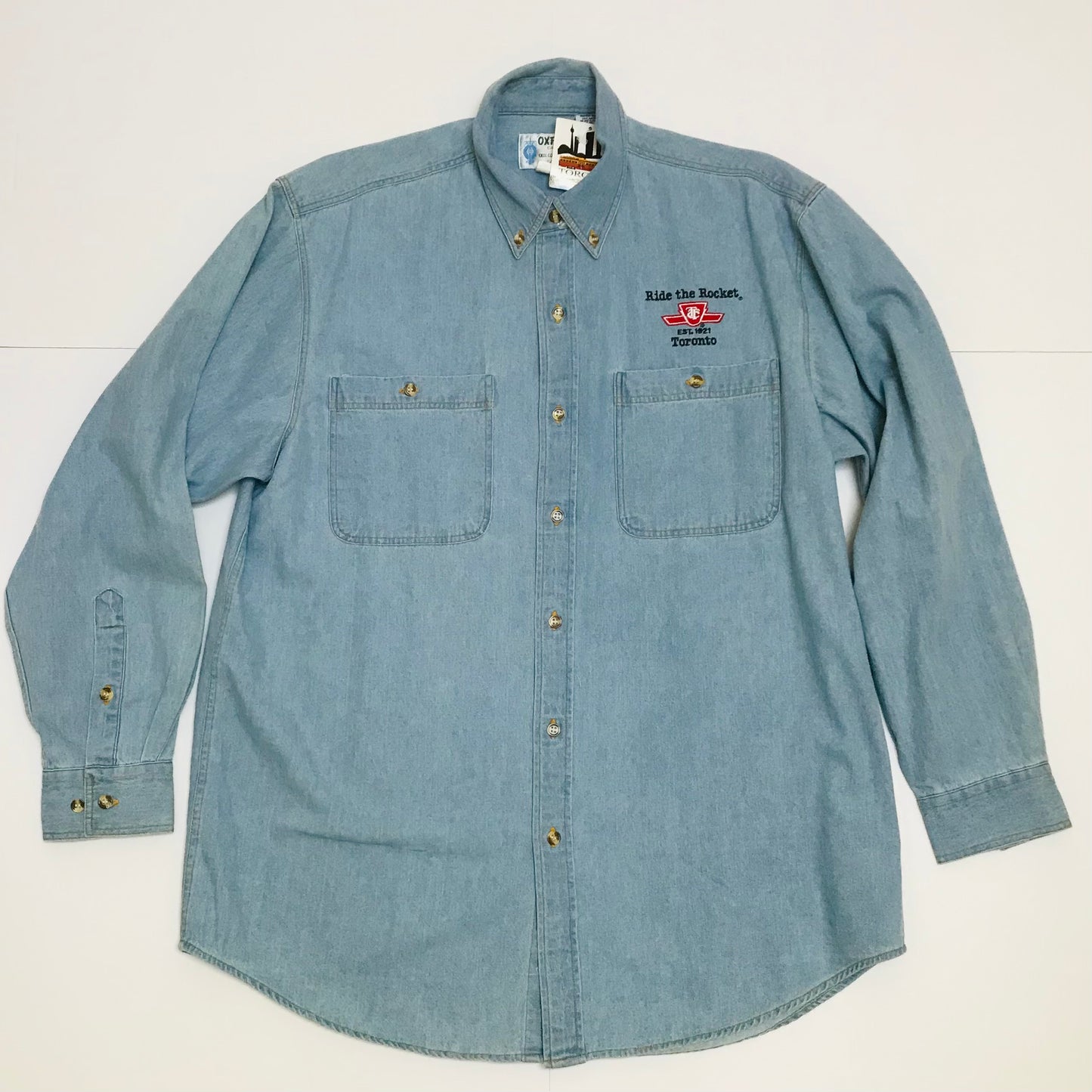 TTC Toronto Transit Corp Logo L/S Jean Shirt - NWT
