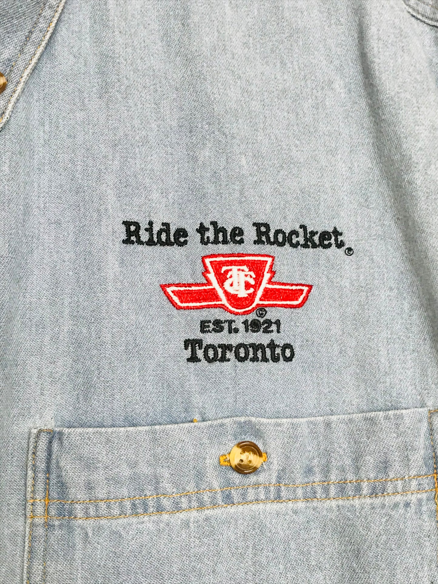 TTC Toronto Transit Corp Logo L/S Jean Shirt - NWT