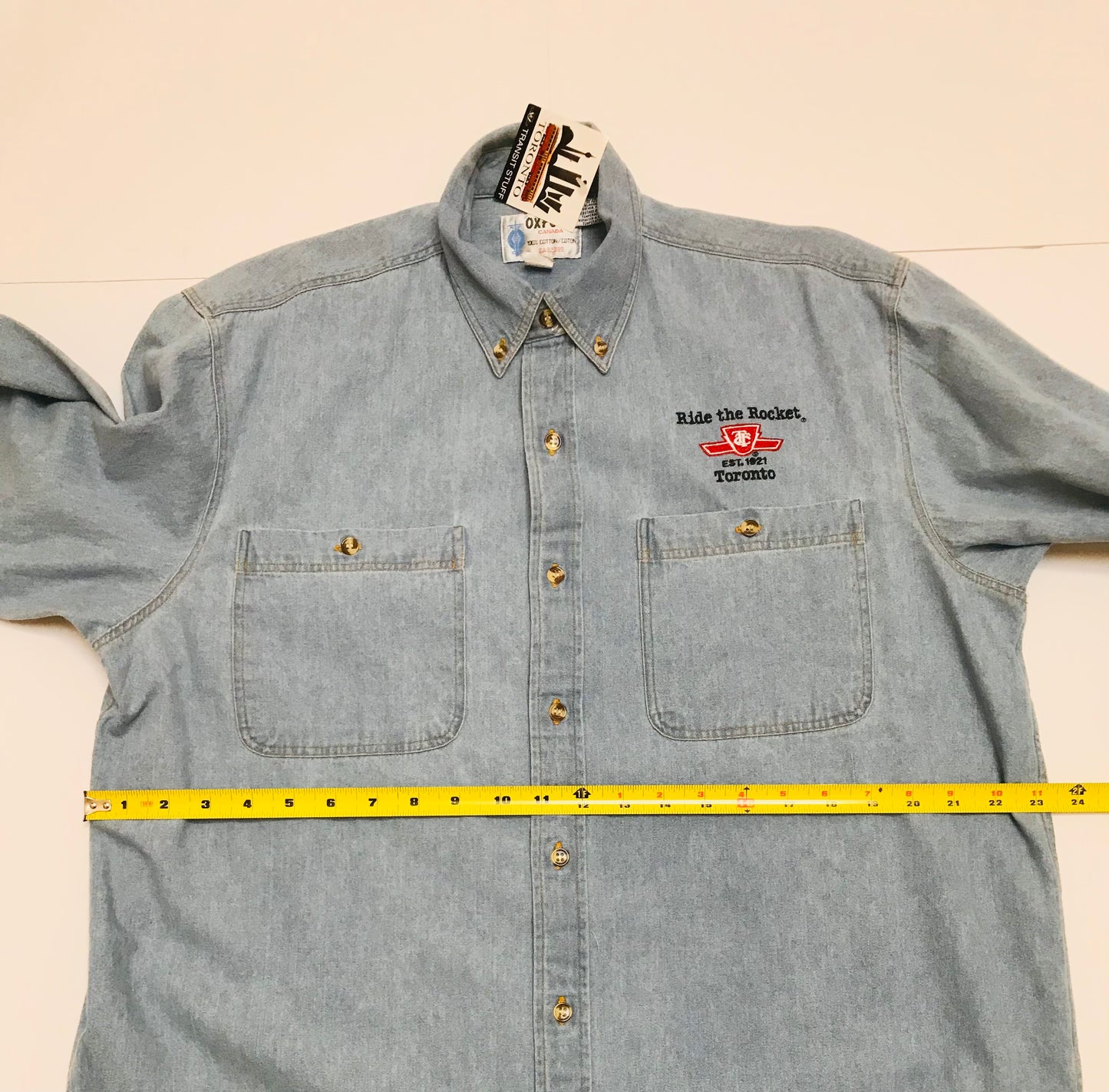 TTC Toronto Transit Corp Logo L/S Jean Shirt - NWT