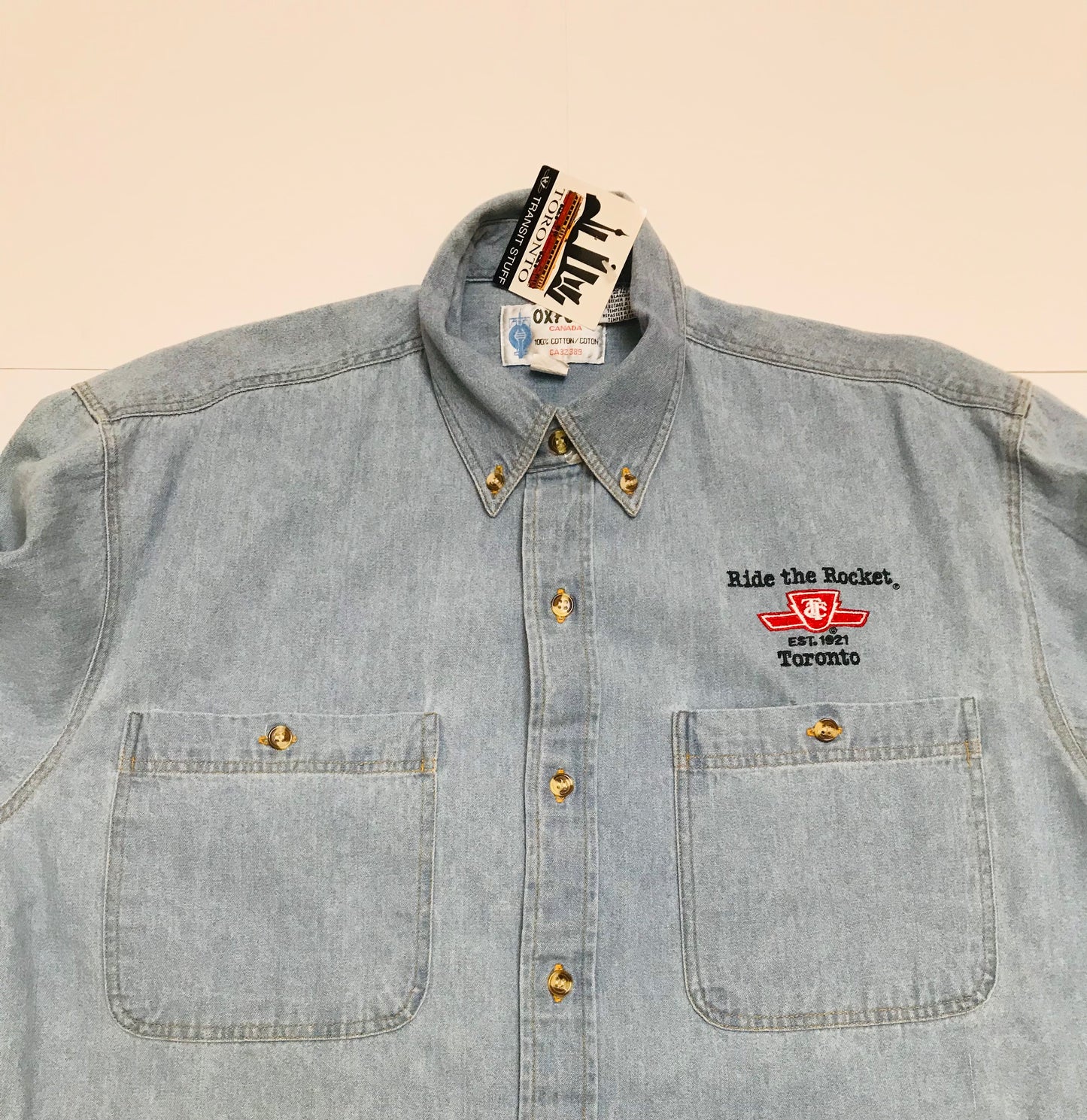 TTC Toronto Transit Corp Logo L/S Jean Shirt - NWT