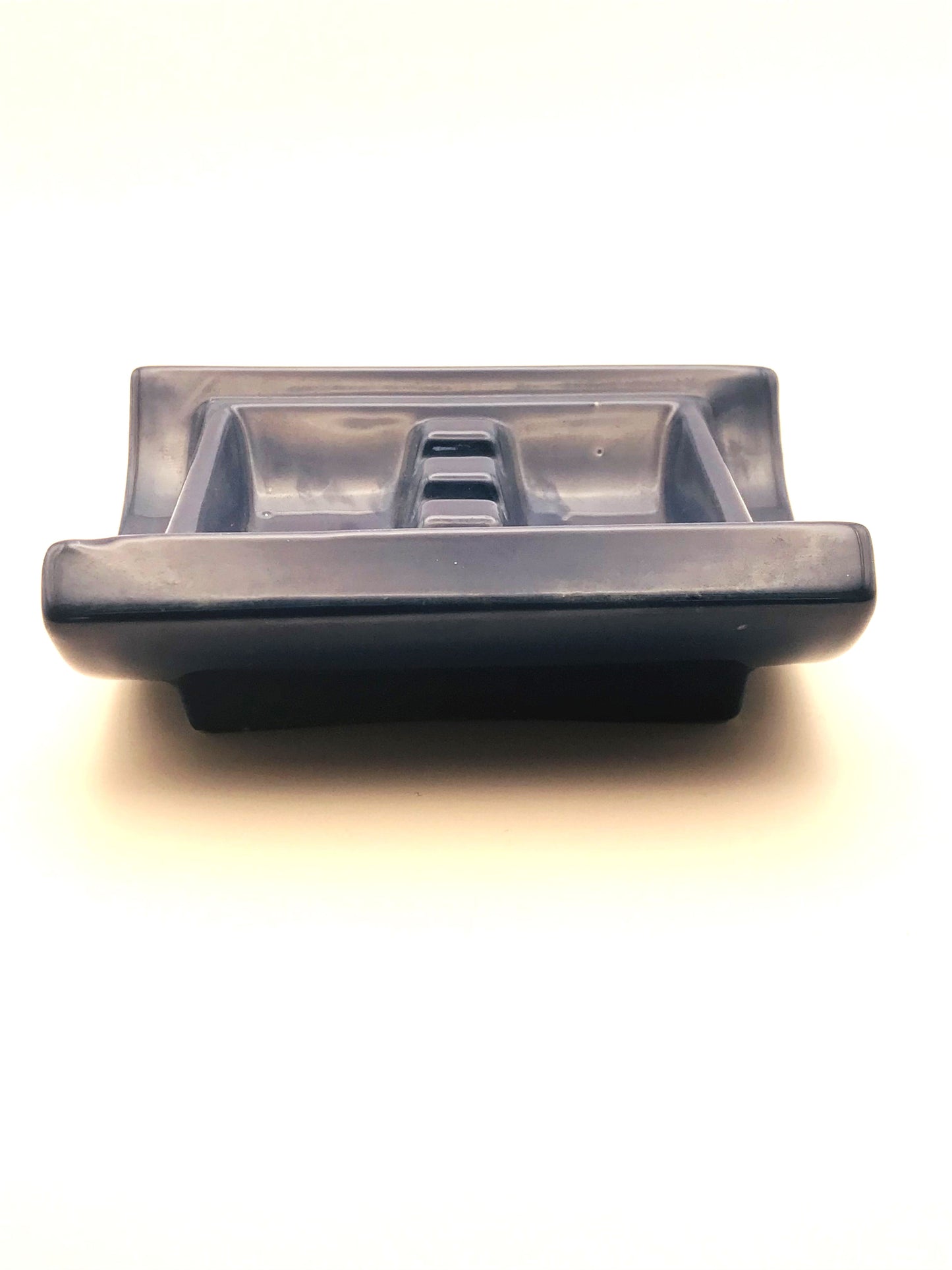 Vintage MCM Canada Ceramics Navy Blue Personal Use Ashtray
