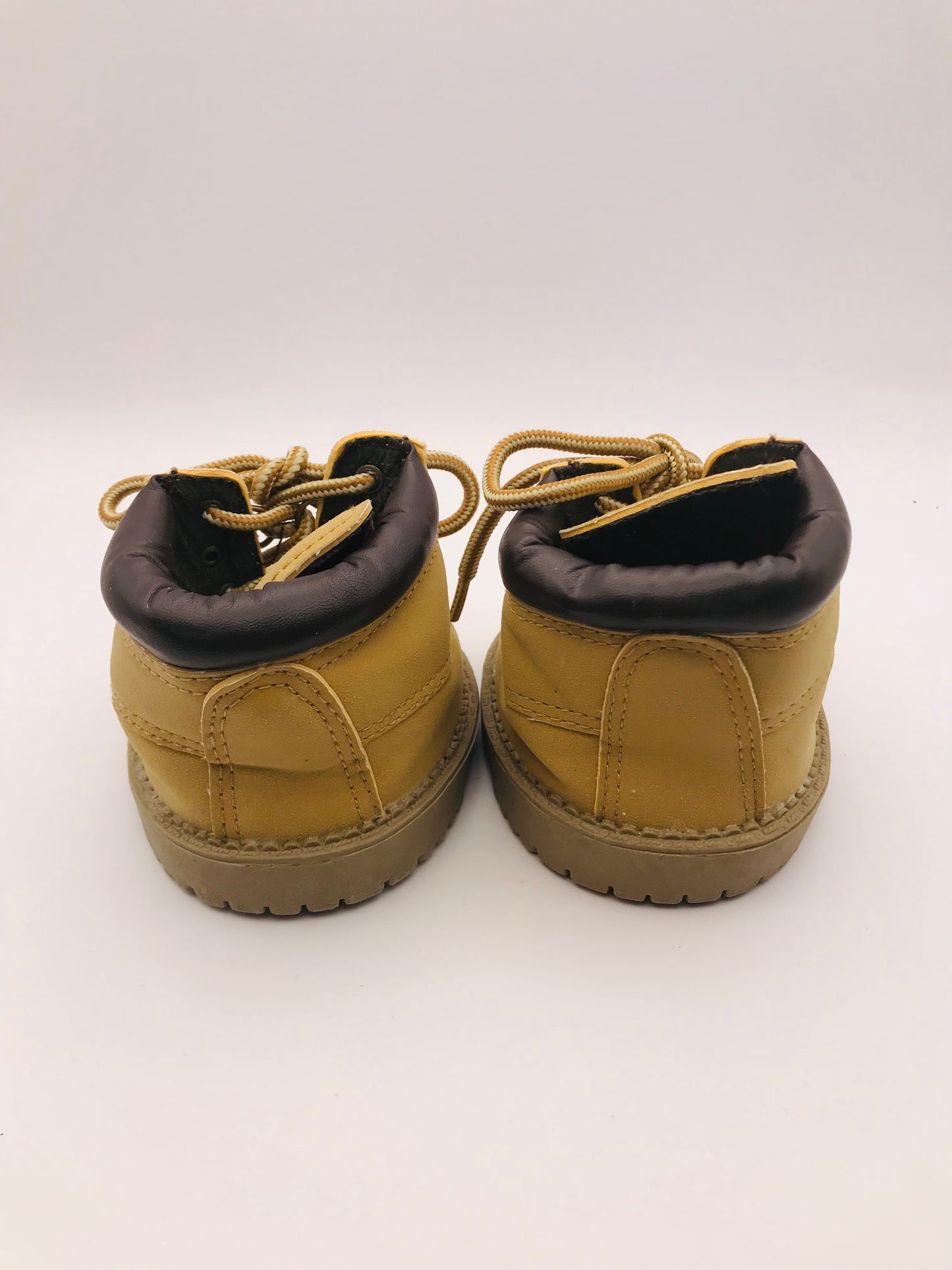 Build a Bear High Top Leather Trimmed Tan Suede Hiking/ Work Boots