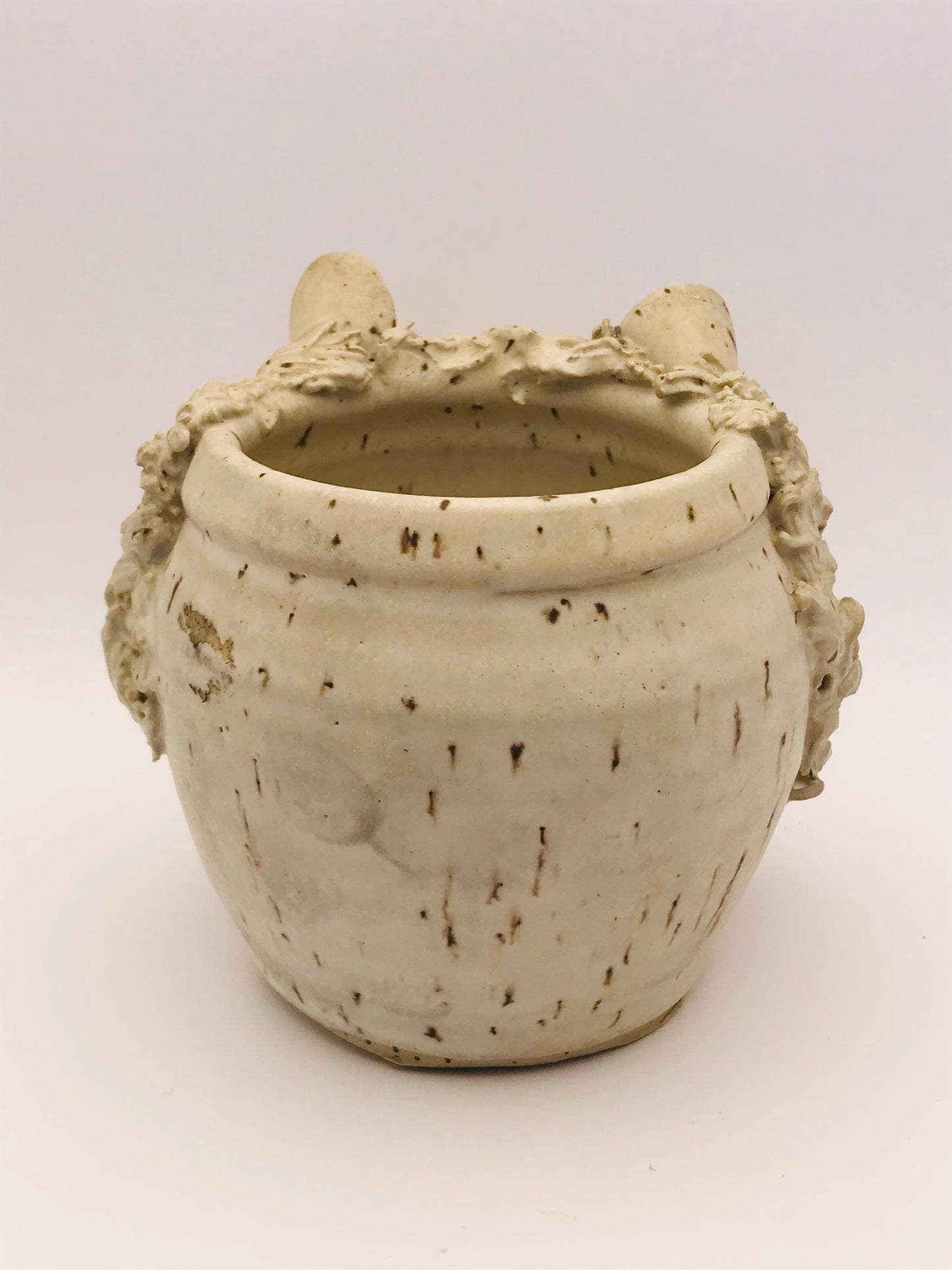 Artisan Lionhead Handmade Spaghetti Hair Pottery Planter