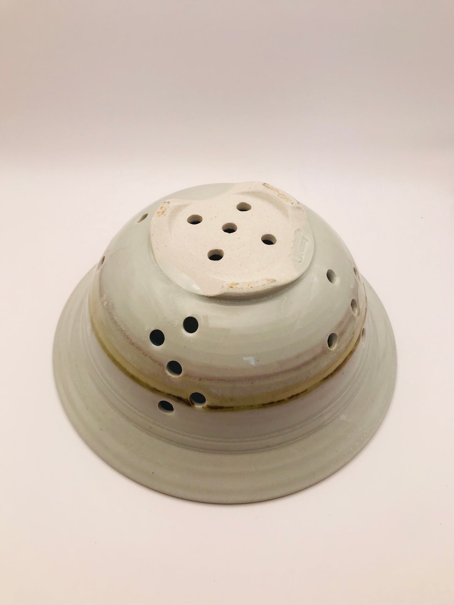 Artisan Clarksville Pottery One of a Kind Fruit Colander Strainer