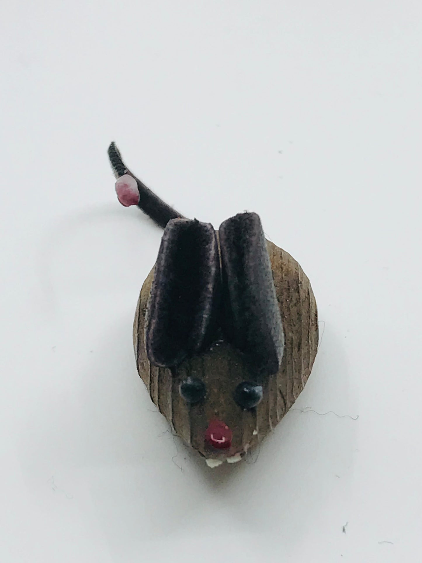 Vintage Wooden Miniature Mouse Family - Set of 4