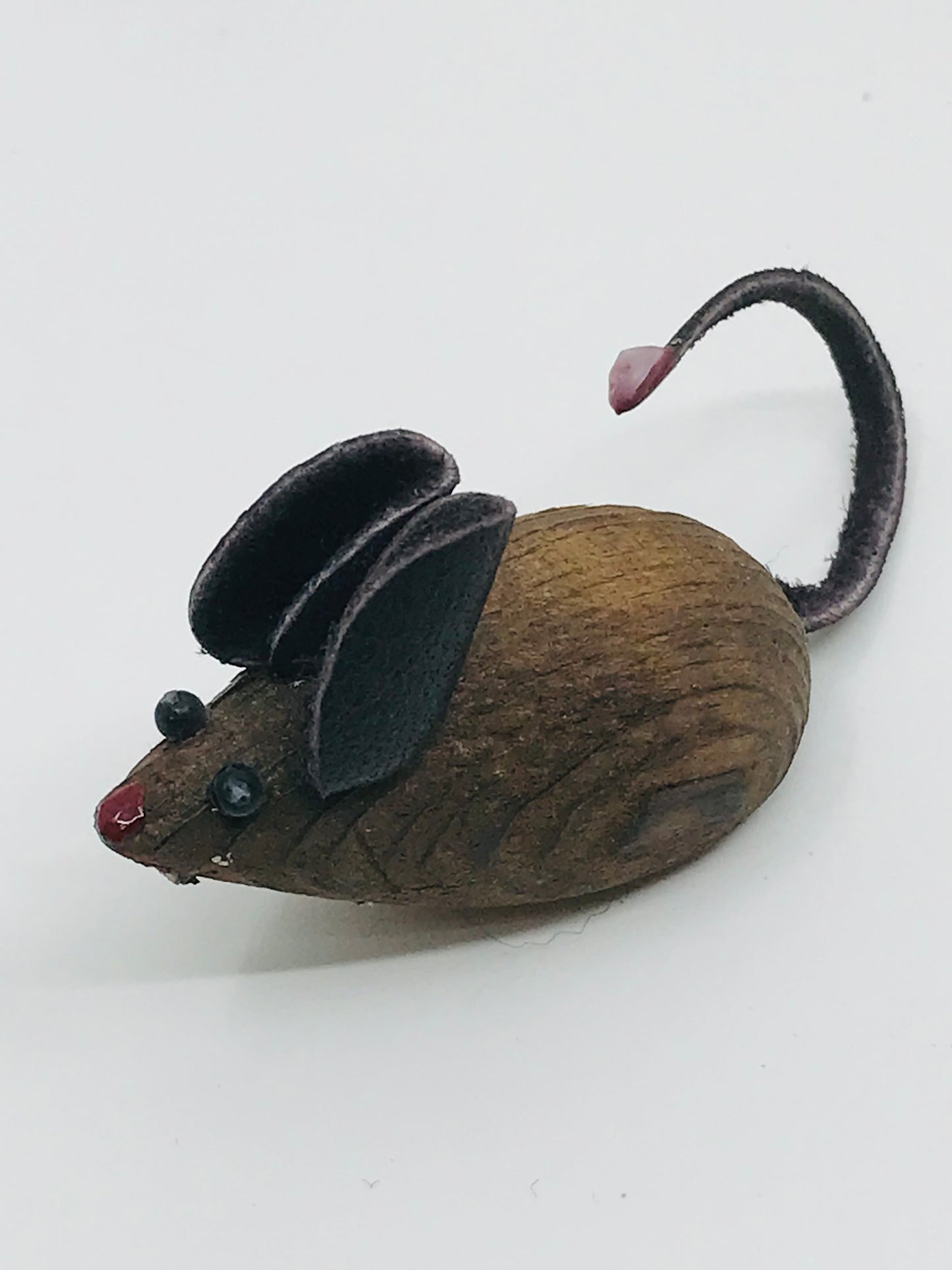 Vintage Wooden Miniature Mouse Family - Set of 4