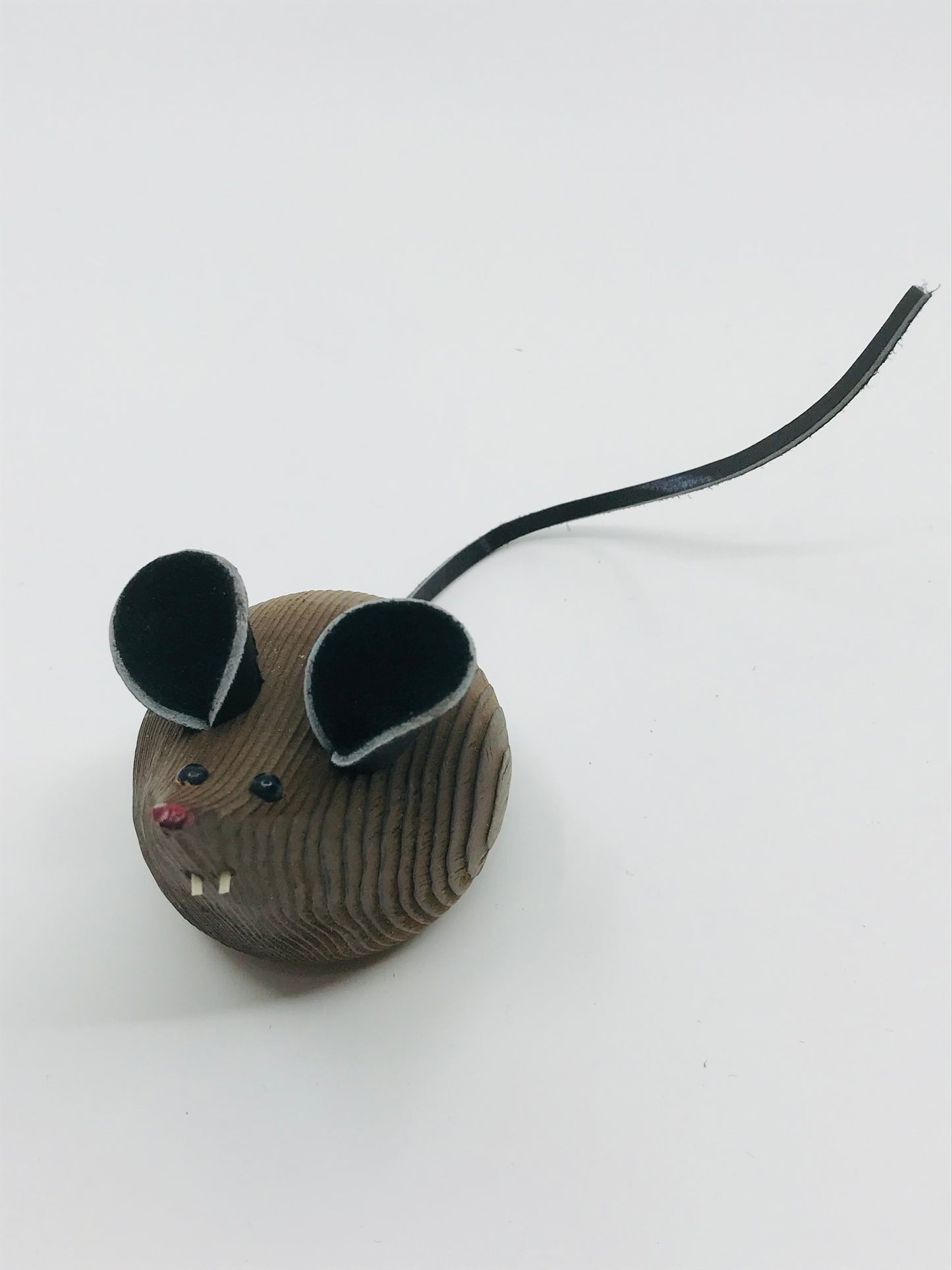 Vintage Wooden Miniature Mouse Family - Set of 4