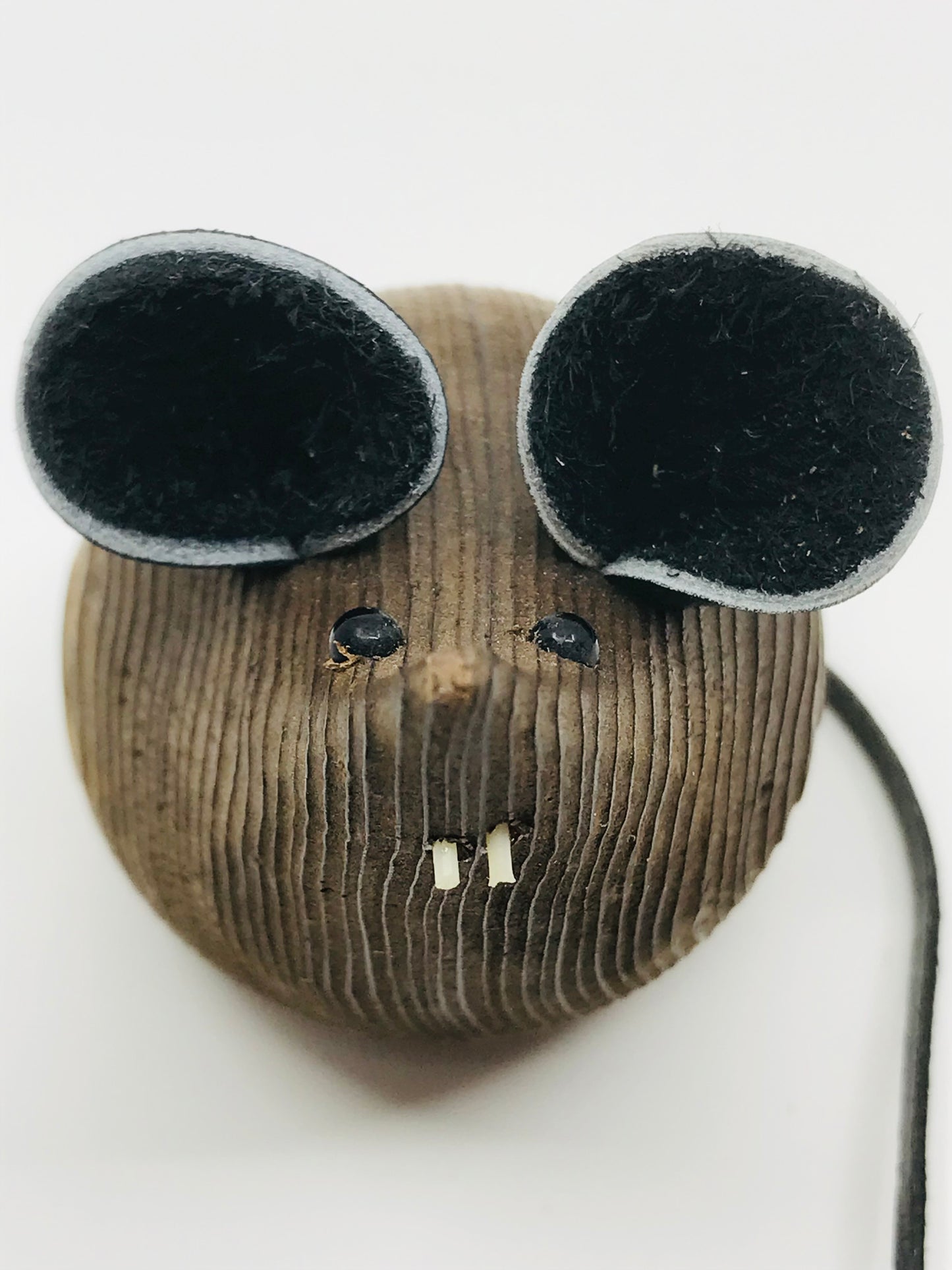 Vintage Wooden Miniature Mouse Family - Set of 4