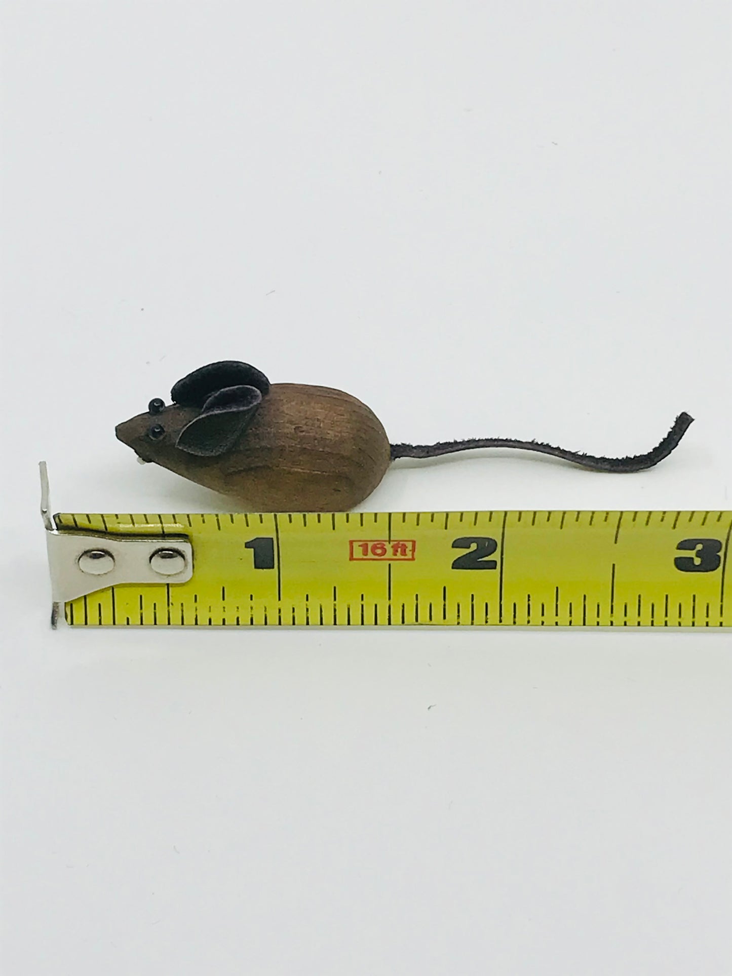 Vintage Wooden Miniature Mouse Family - Set of 4