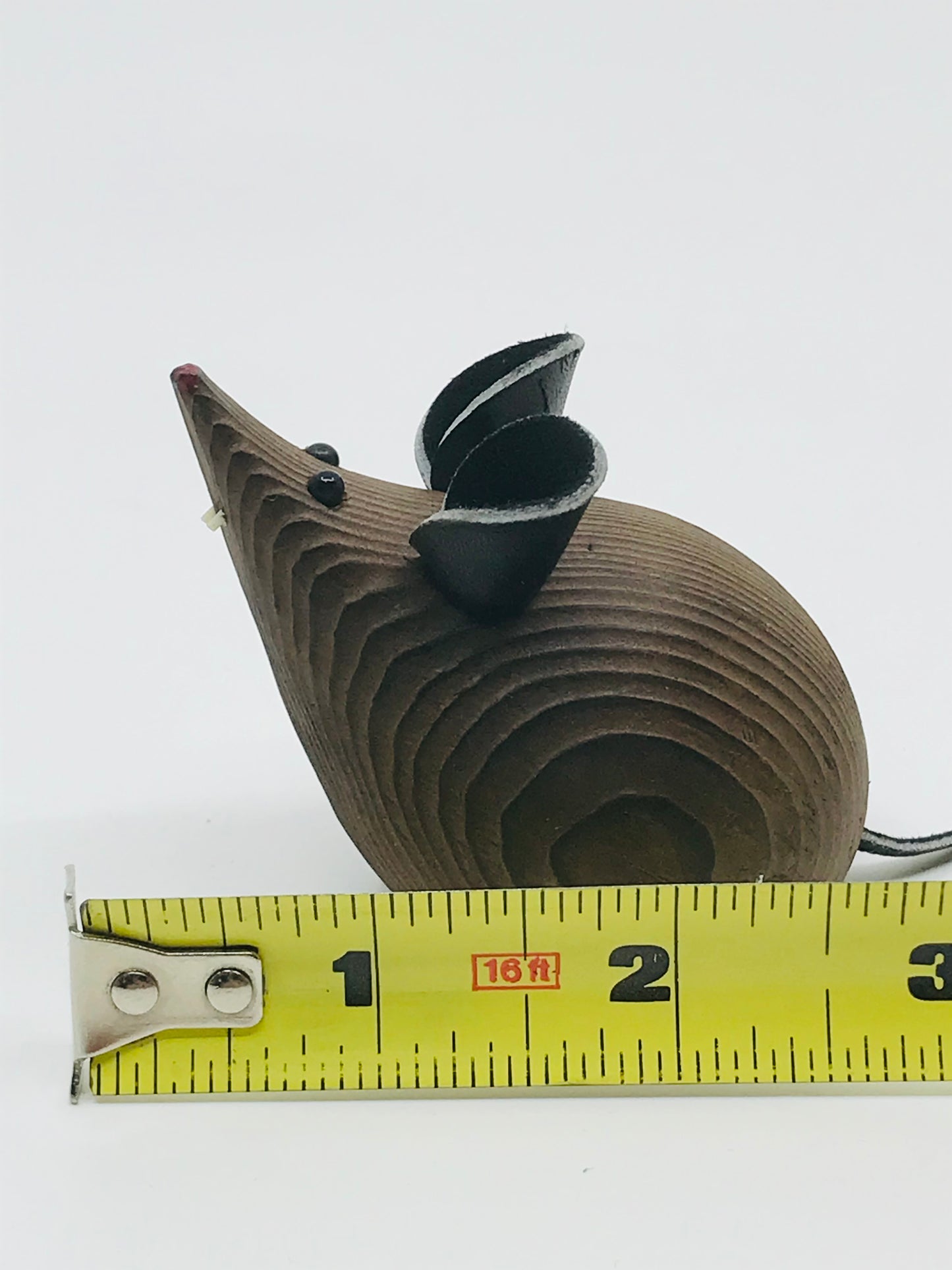 Vintage Wooden Miniature Mouse Family - Set of 4