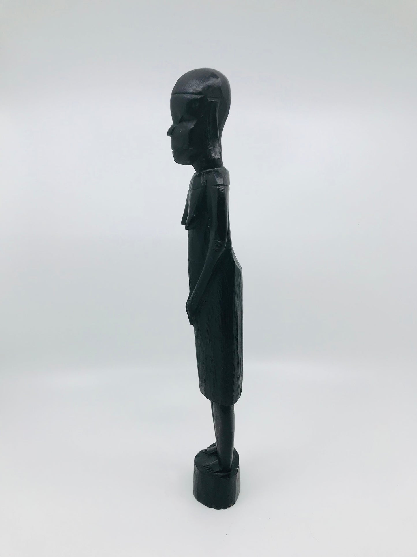 Hand Carved African Tribal Primitive Woman Tall Wooden Figurine/ Statue