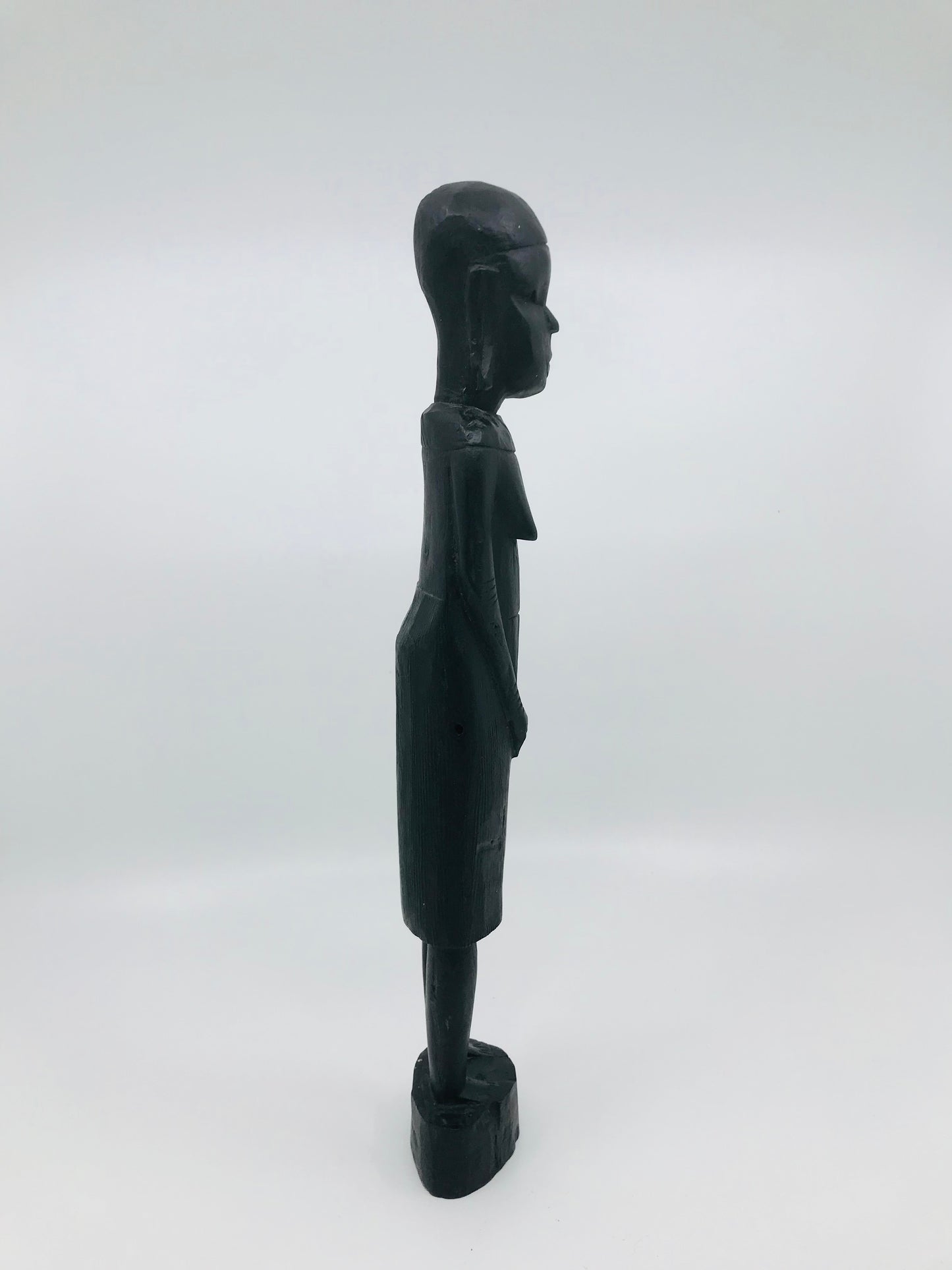 Hand Carved African Tribal Primitive Woman Tall Wooden Figurine/ Statue