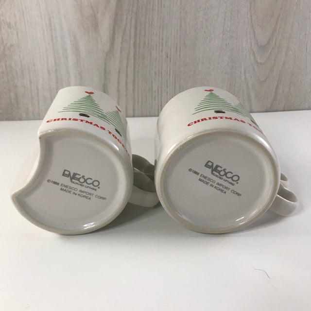 Ernesco Our First Christmas Together Molded Mug Set - NIB-OS