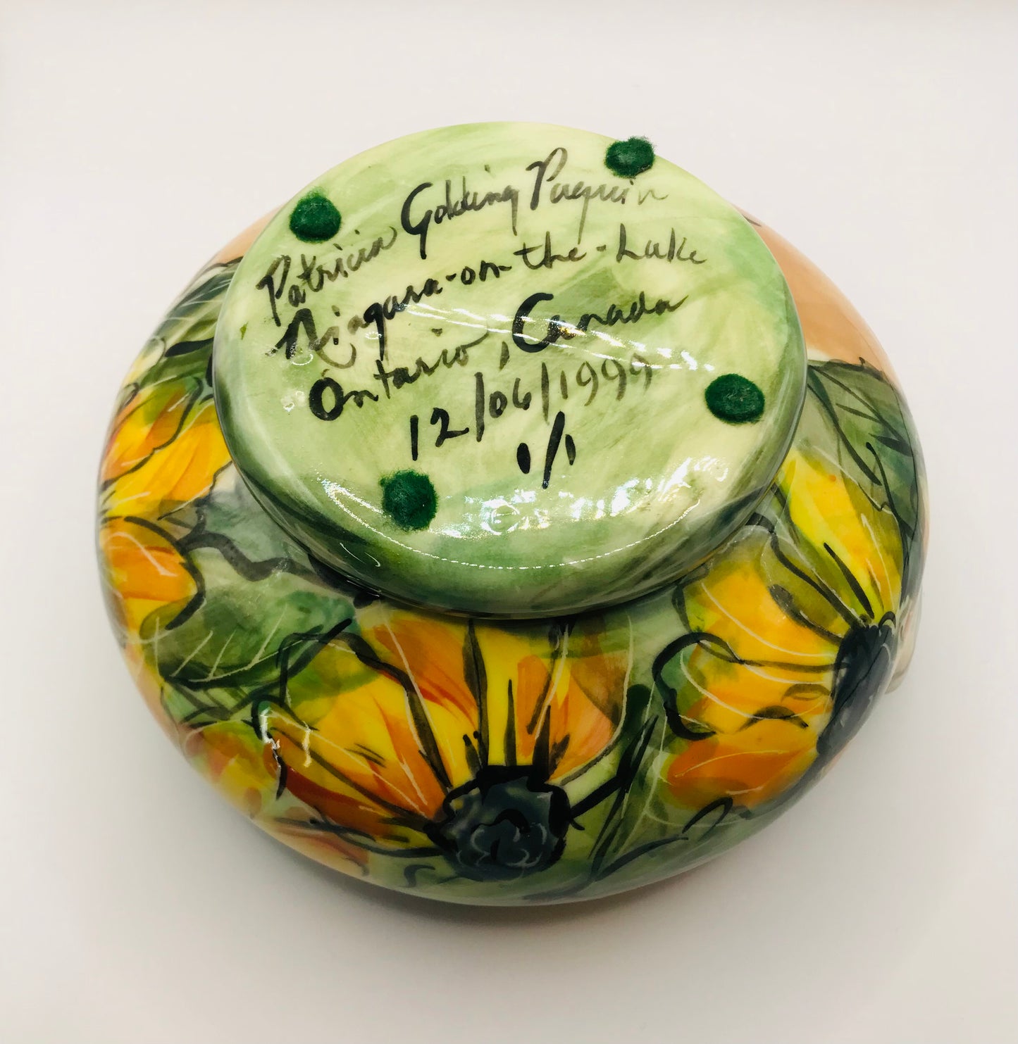 Patricia Golding Paquin Big Face and Sunflowers Self-Watering Planter