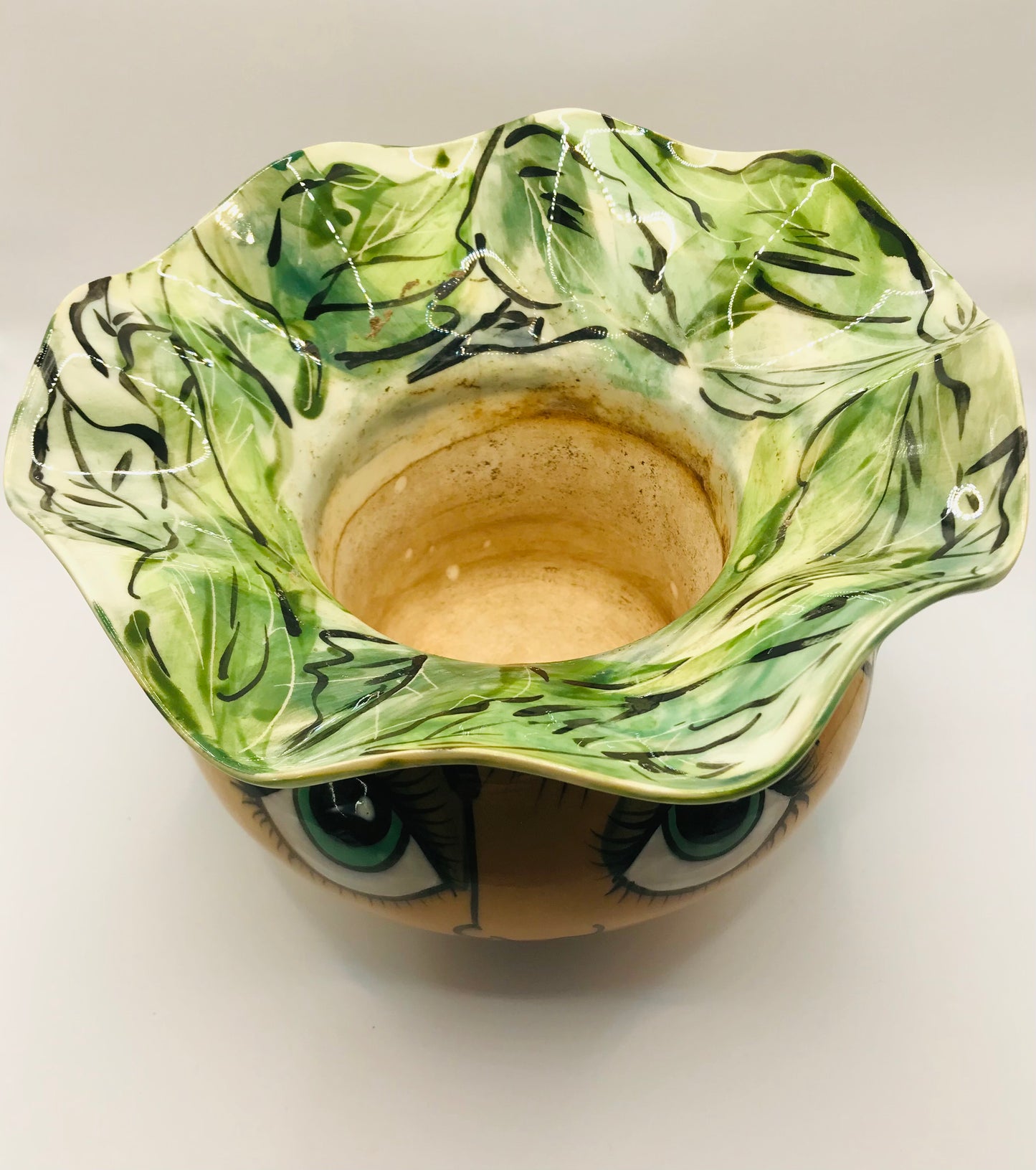 Patricia Golding Paquin Big Face and Sunflowers Self-Watering Planter