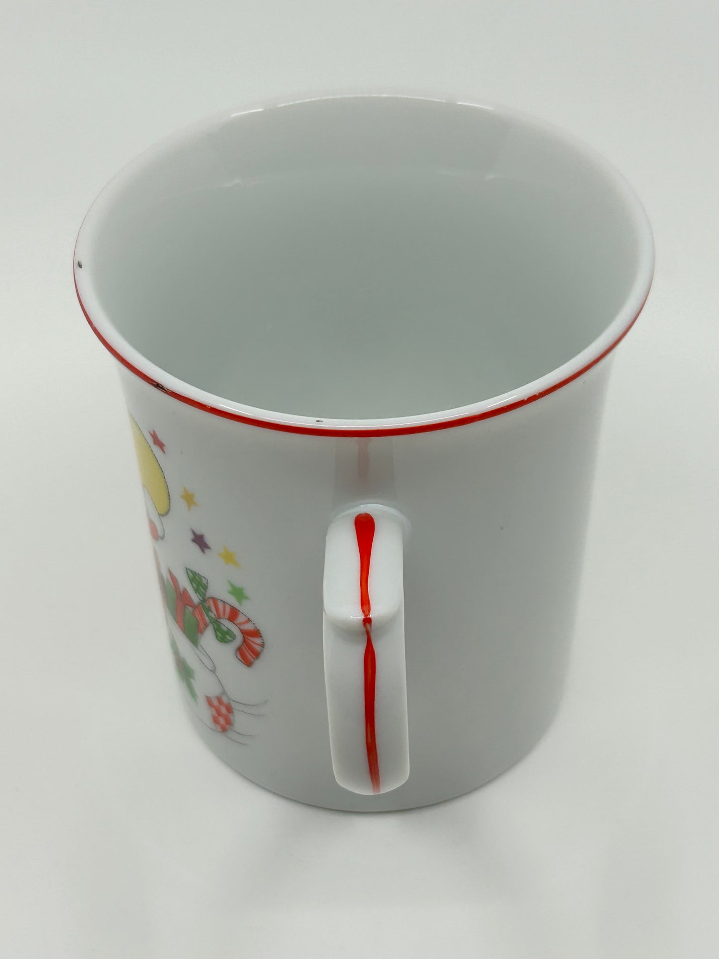 Merry Christmas Santa and Balloons Plate and Mugs Set