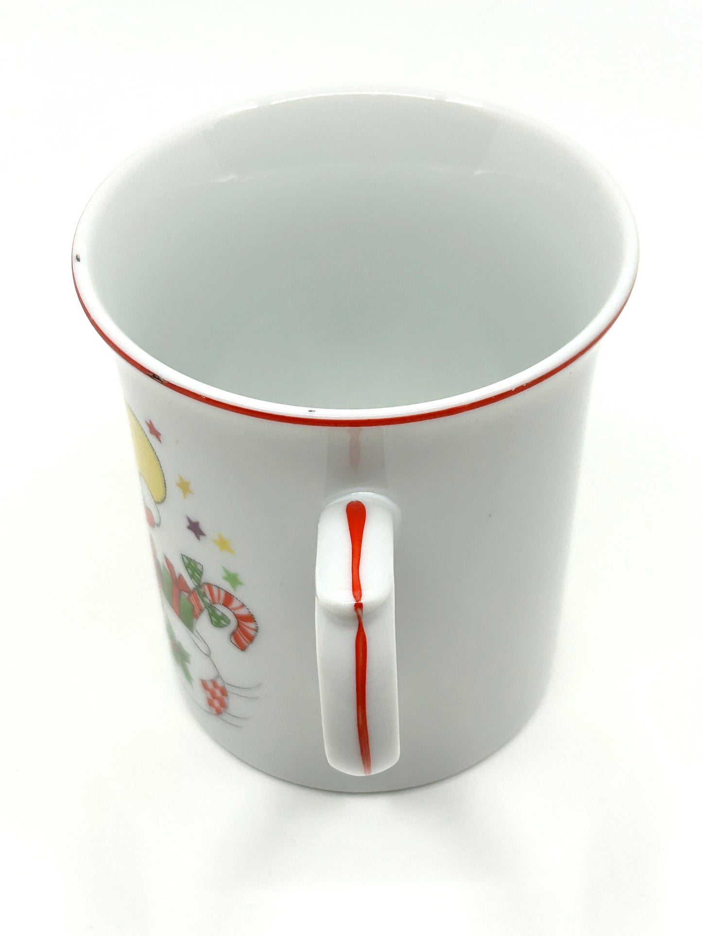 Merry Christmas Santa and Balloons Plate and Mugs Set