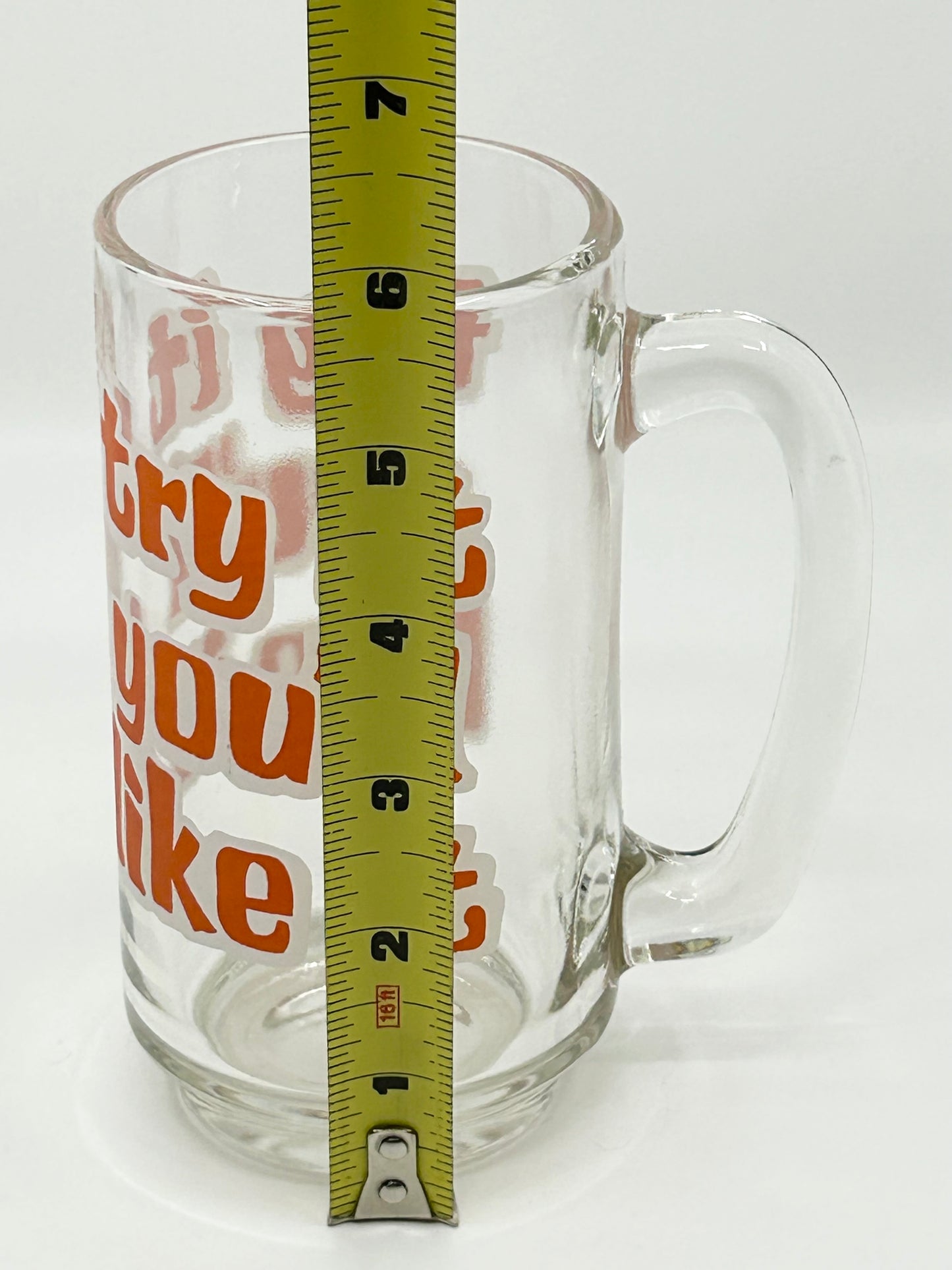 Libbey Beer Glass Mug Try It You'll Like It