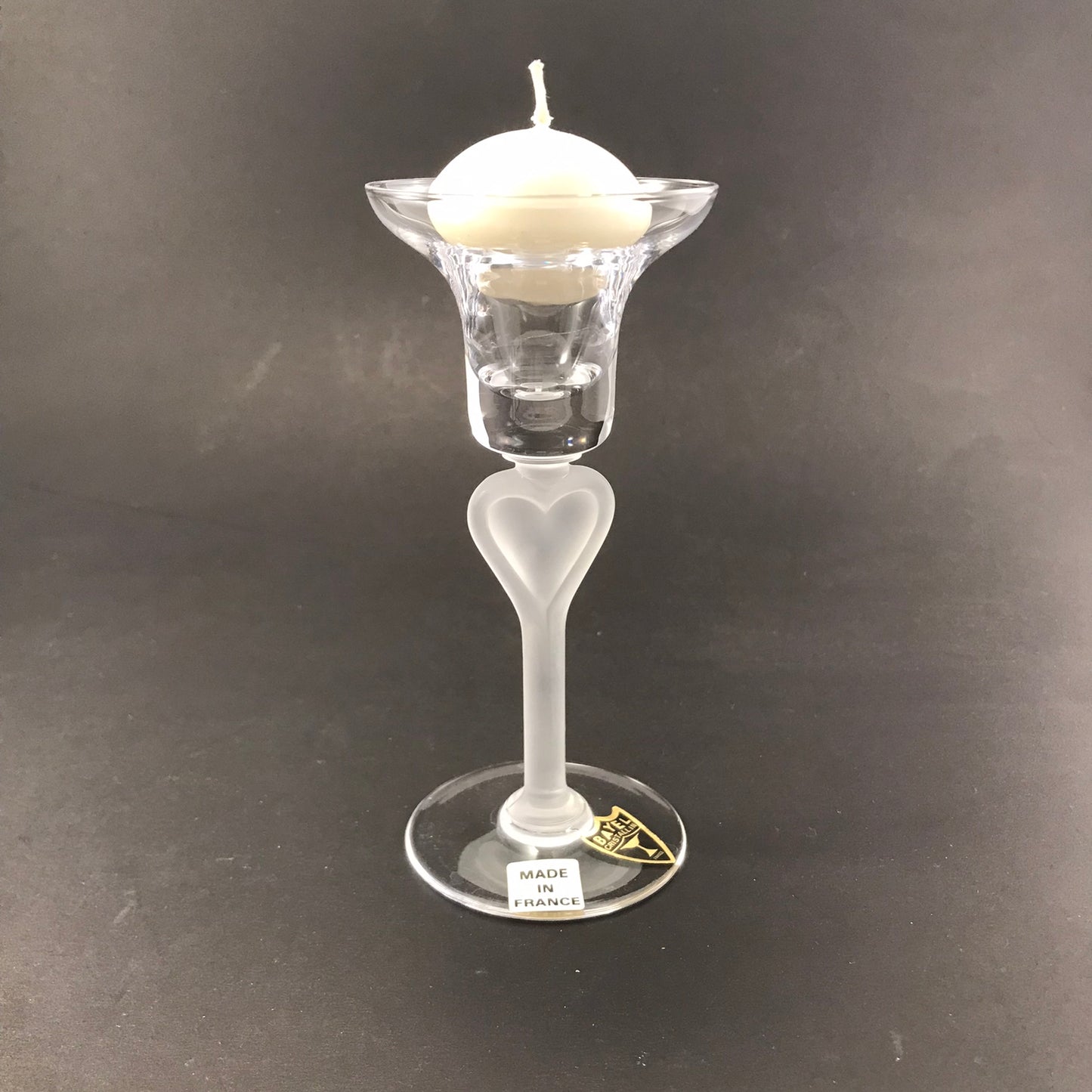 Bayel Glass Heart Candle Holders