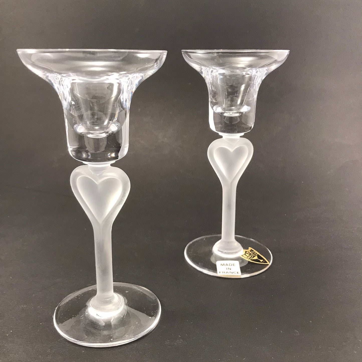 Bayel Glass Heart Candle Holders