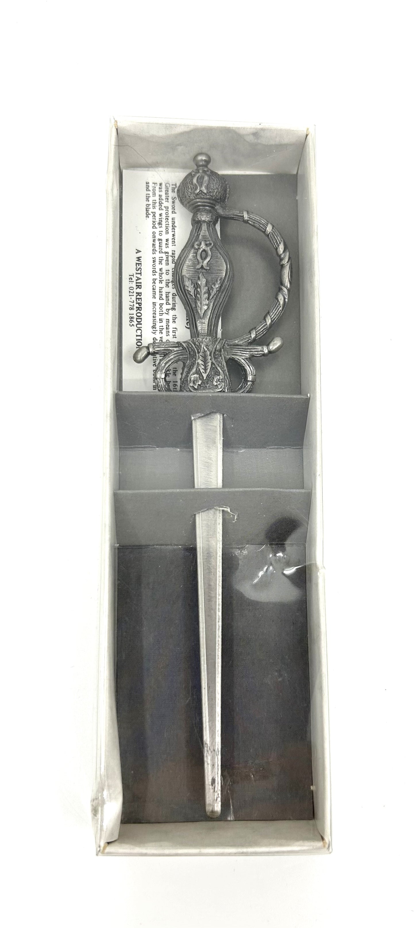 Westair Reproductions Historical Elizabethan Sword Letter Opener