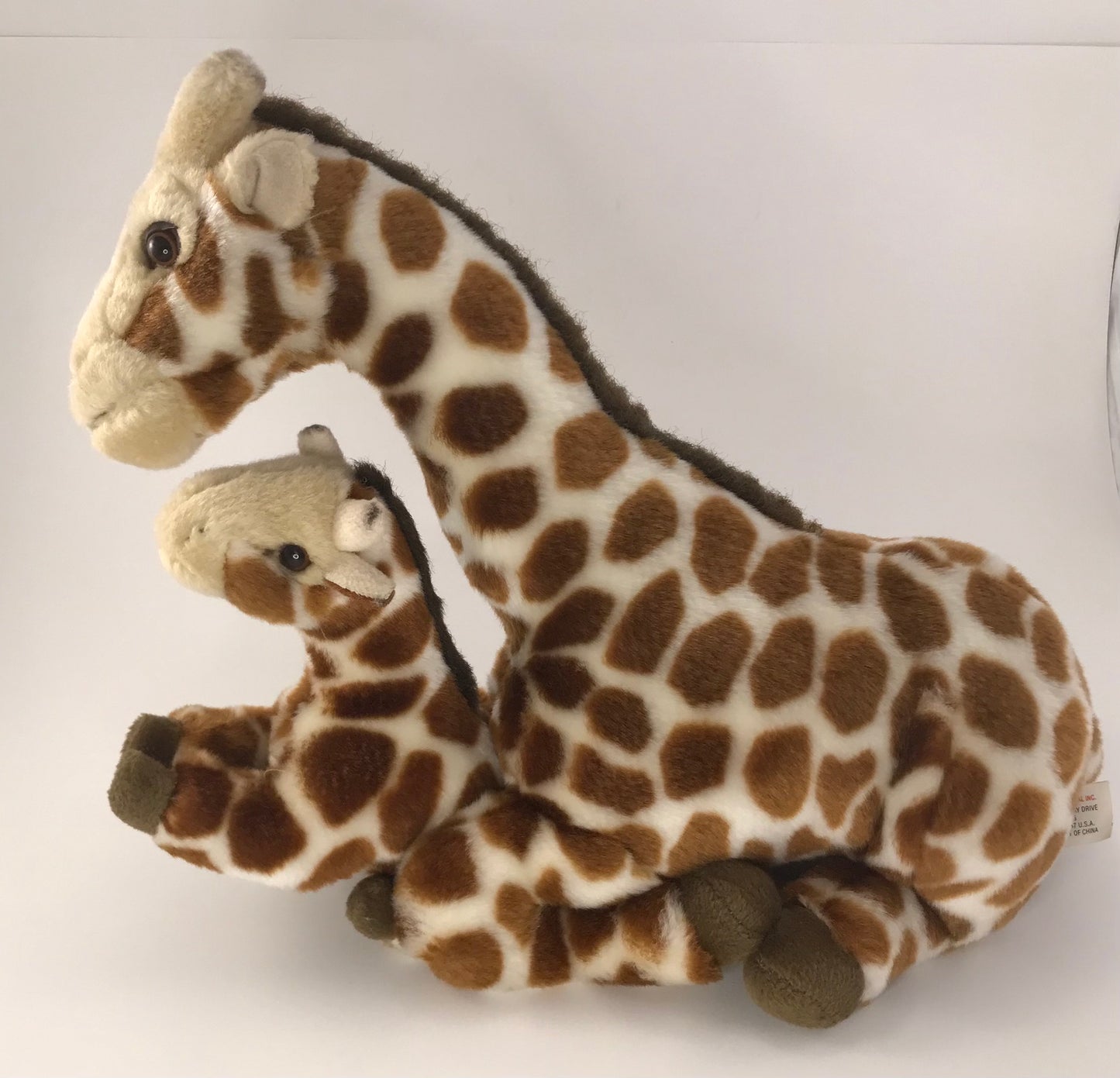 K&M International Giraffe Momma and Baby Plush