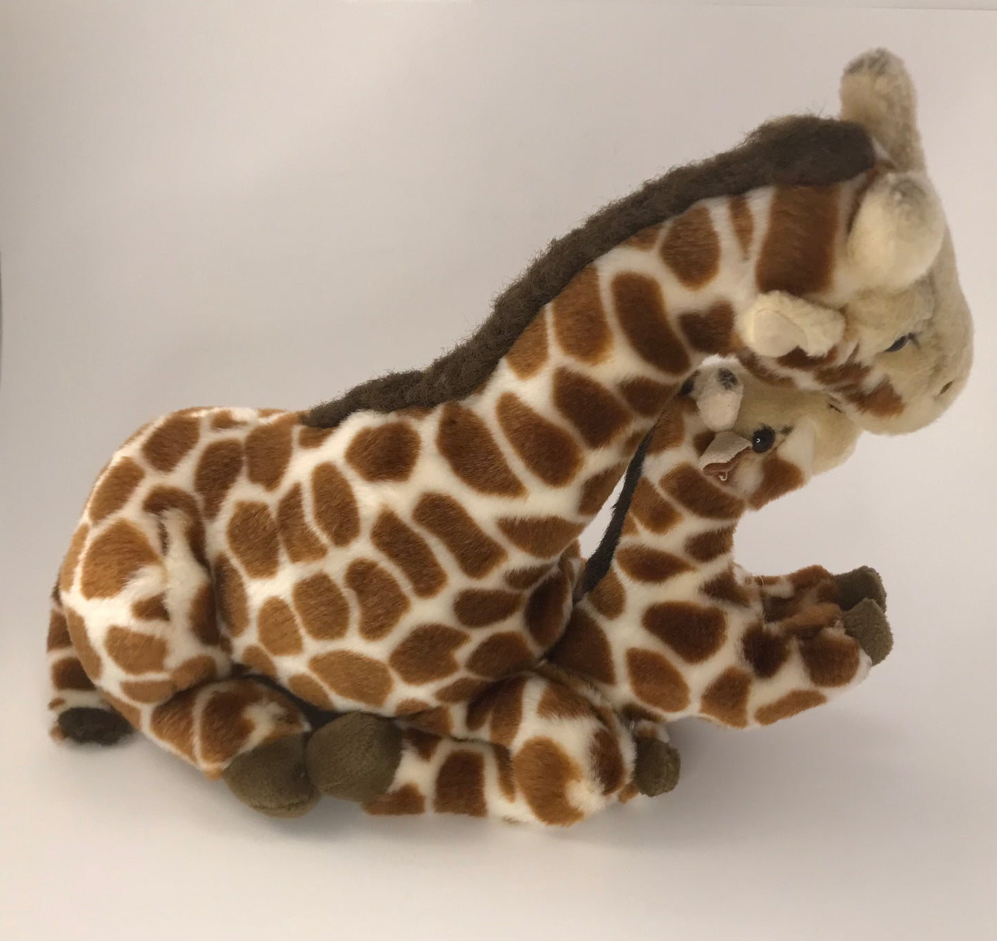 K&M International Giraffe Momma and Baby Plush