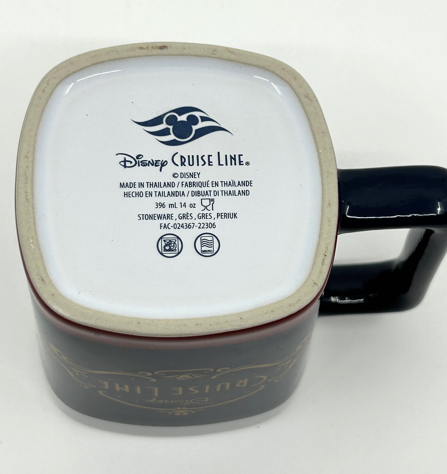 Disney Cruise Line Dream Stoneware Coffee/Tea Square Mug 2019