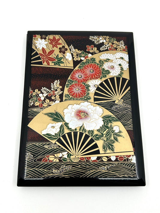 Vintage Asian Inspired Hard Plastic Lacquer Look Address Book