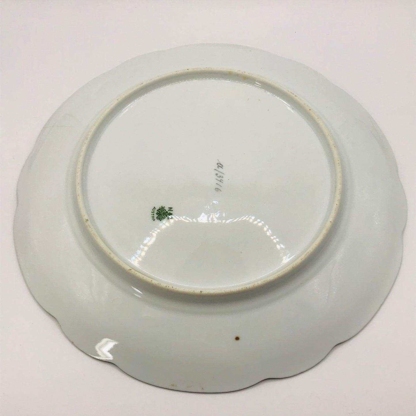 M Z Moritz Dekauer Austria Rooster and Turkey Face Off Plate