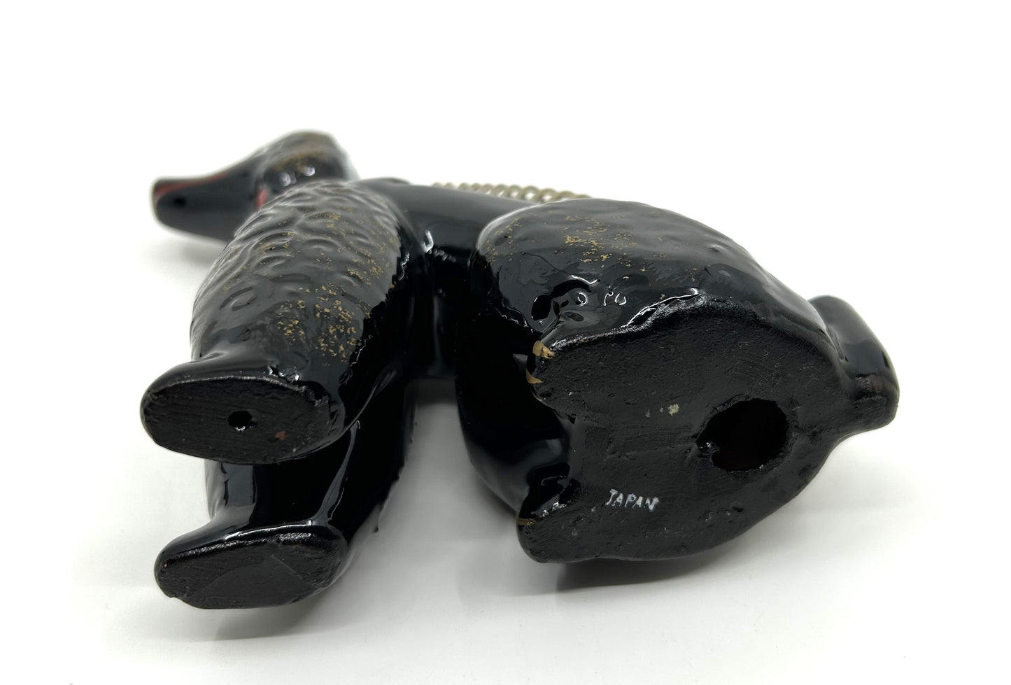 Vintage Poodle Spring Coiled Letter Holder w/side Pen Holder