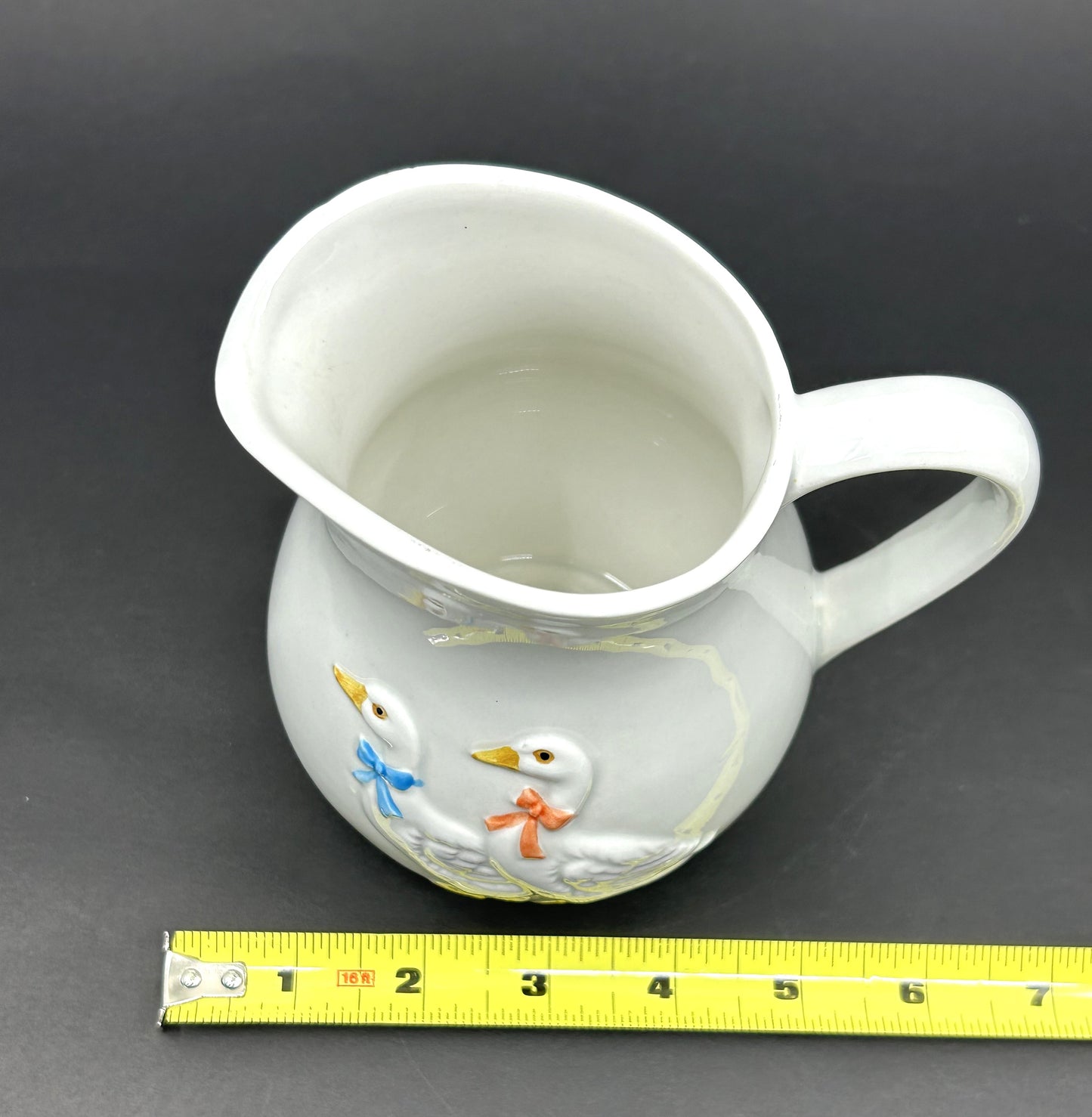 Otagiri Geese Walking White Ceramic Jug / Pitcher