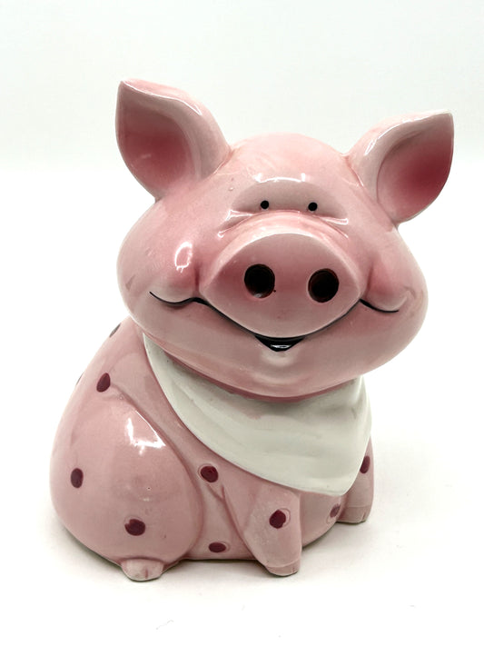 Vintage Giftcraft Pink Giggling Piggy Coin Bank