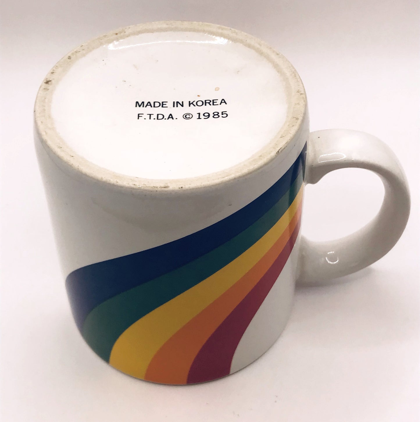 Vintage 80's Rainbow Mug