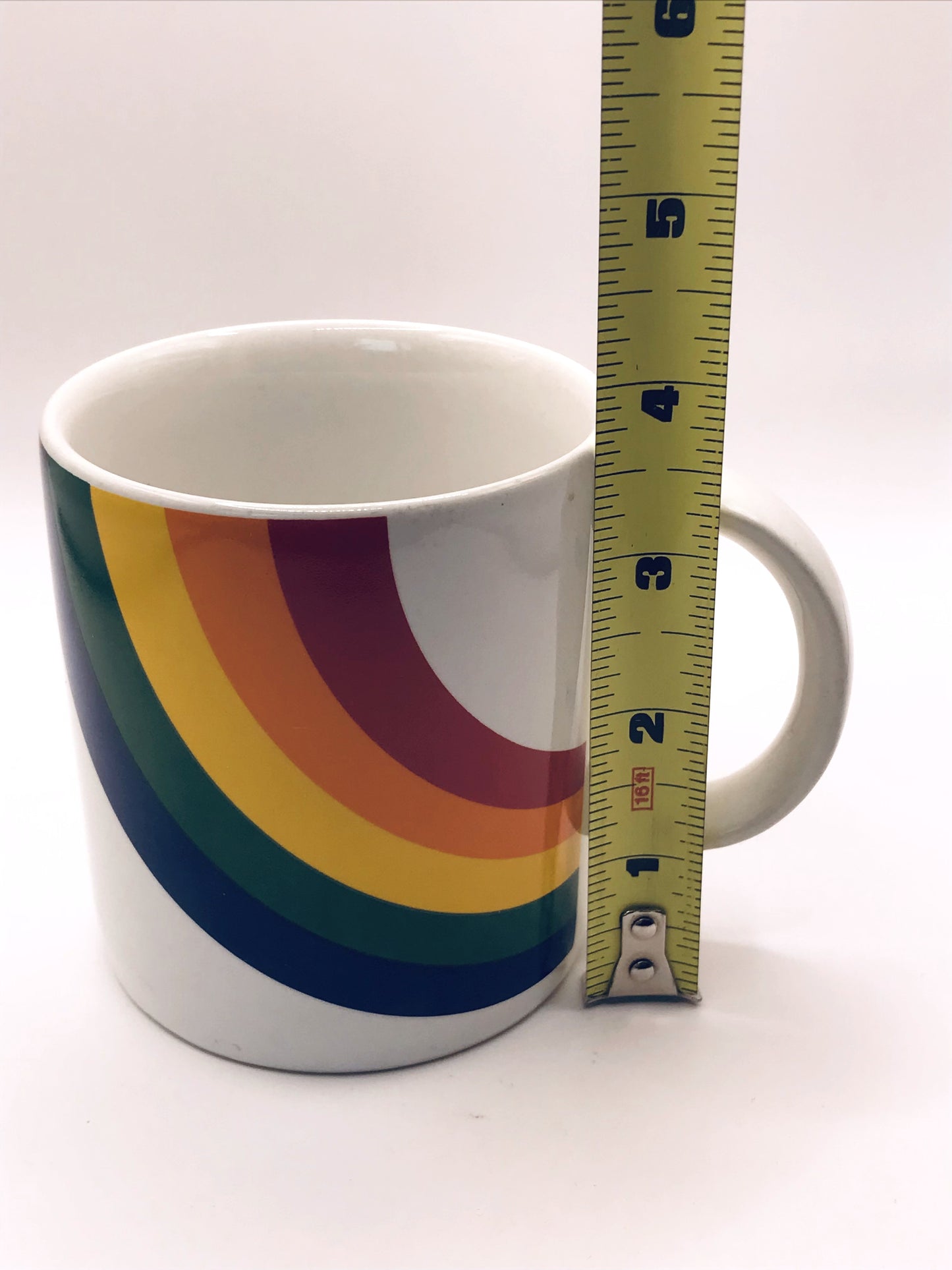 Vintage 80's Rainbow Mug