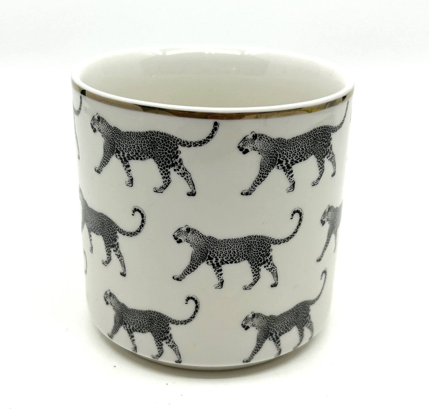 Casa Moderna Cheetah Print Gold Trimmed Coffee/Tea Mug