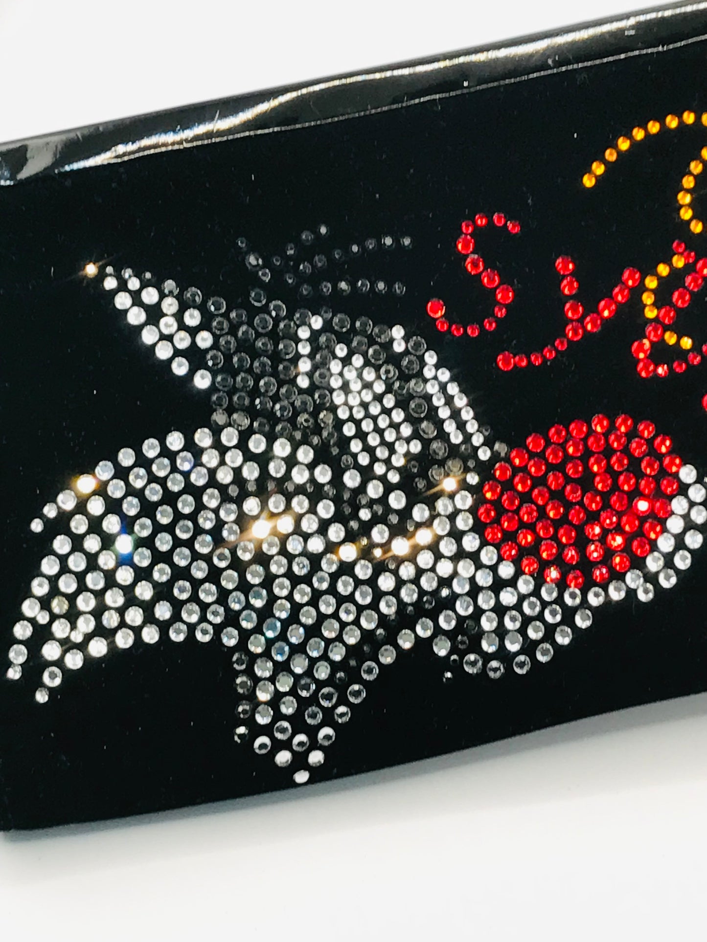 Braccialini Tweety Bird and Sylvester Velvet Rhinestone Jeweled Gem Clutch Purse