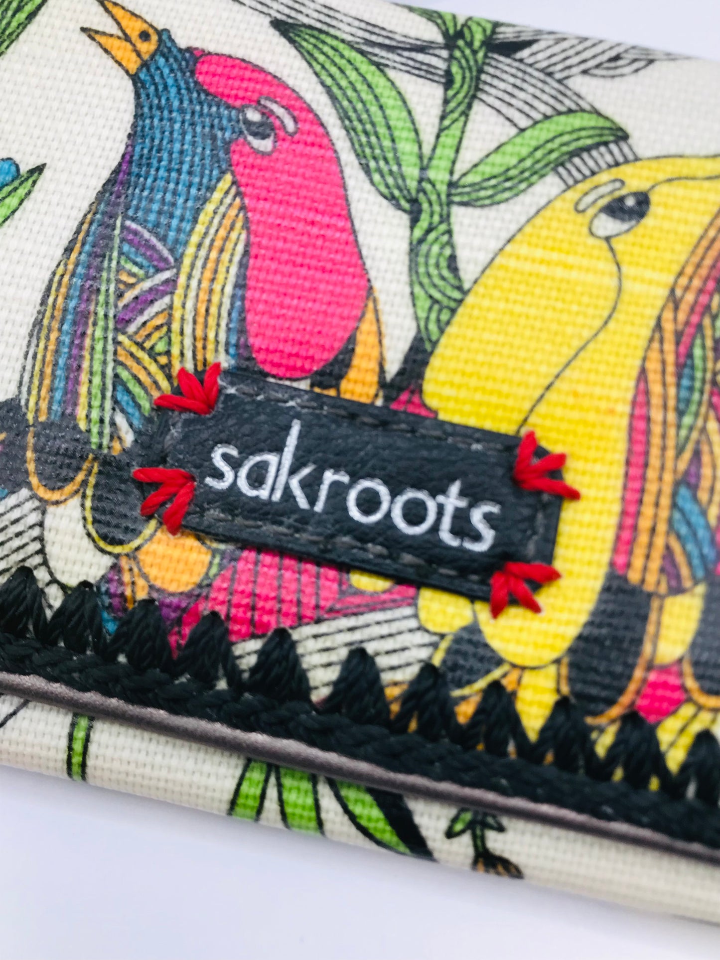 Sakroots Peace Birds Wristlet Wallet w/Peace Tag