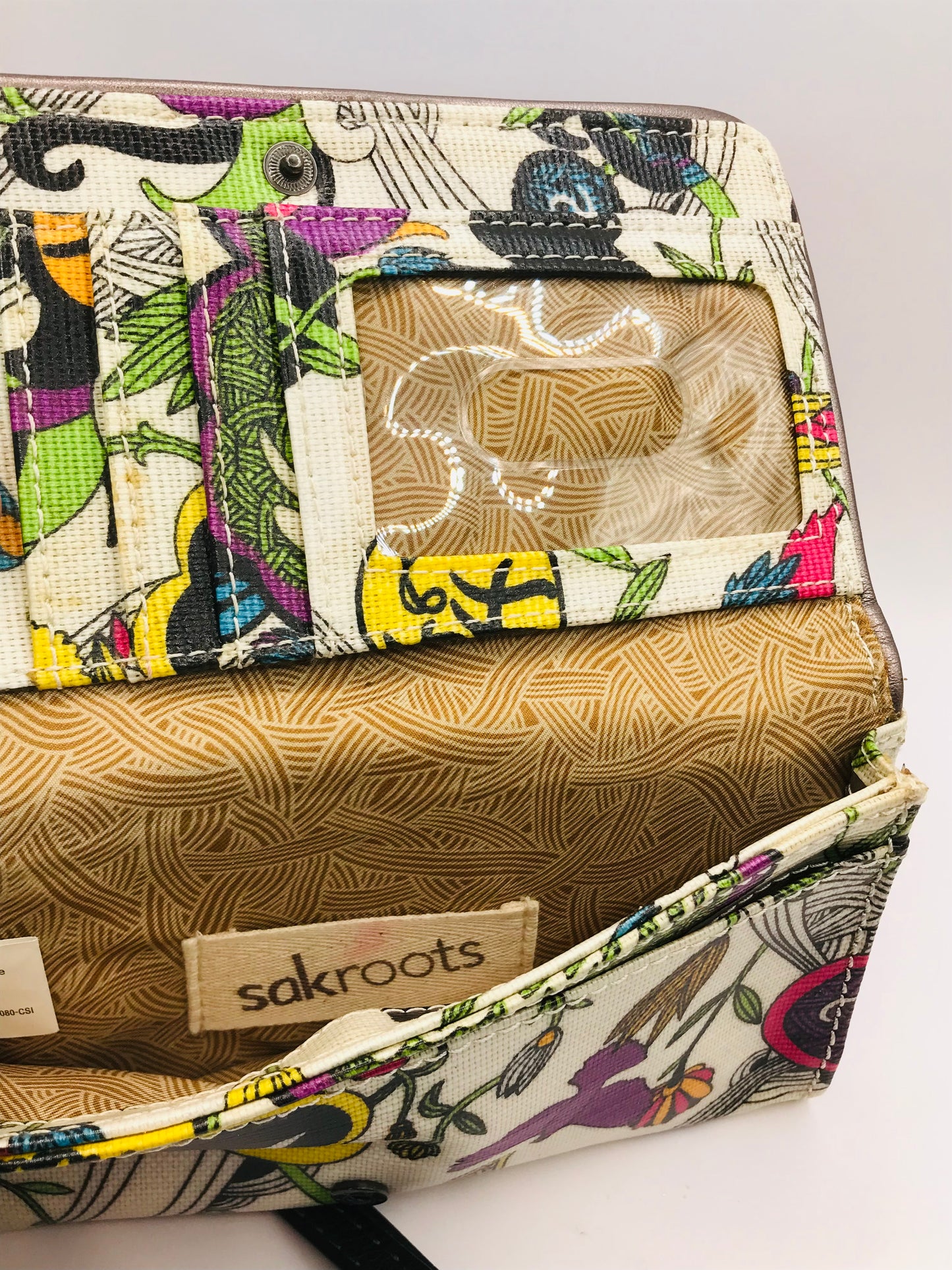 Sakroots Peace Birds Wristlet Wallet w/Peace Tag