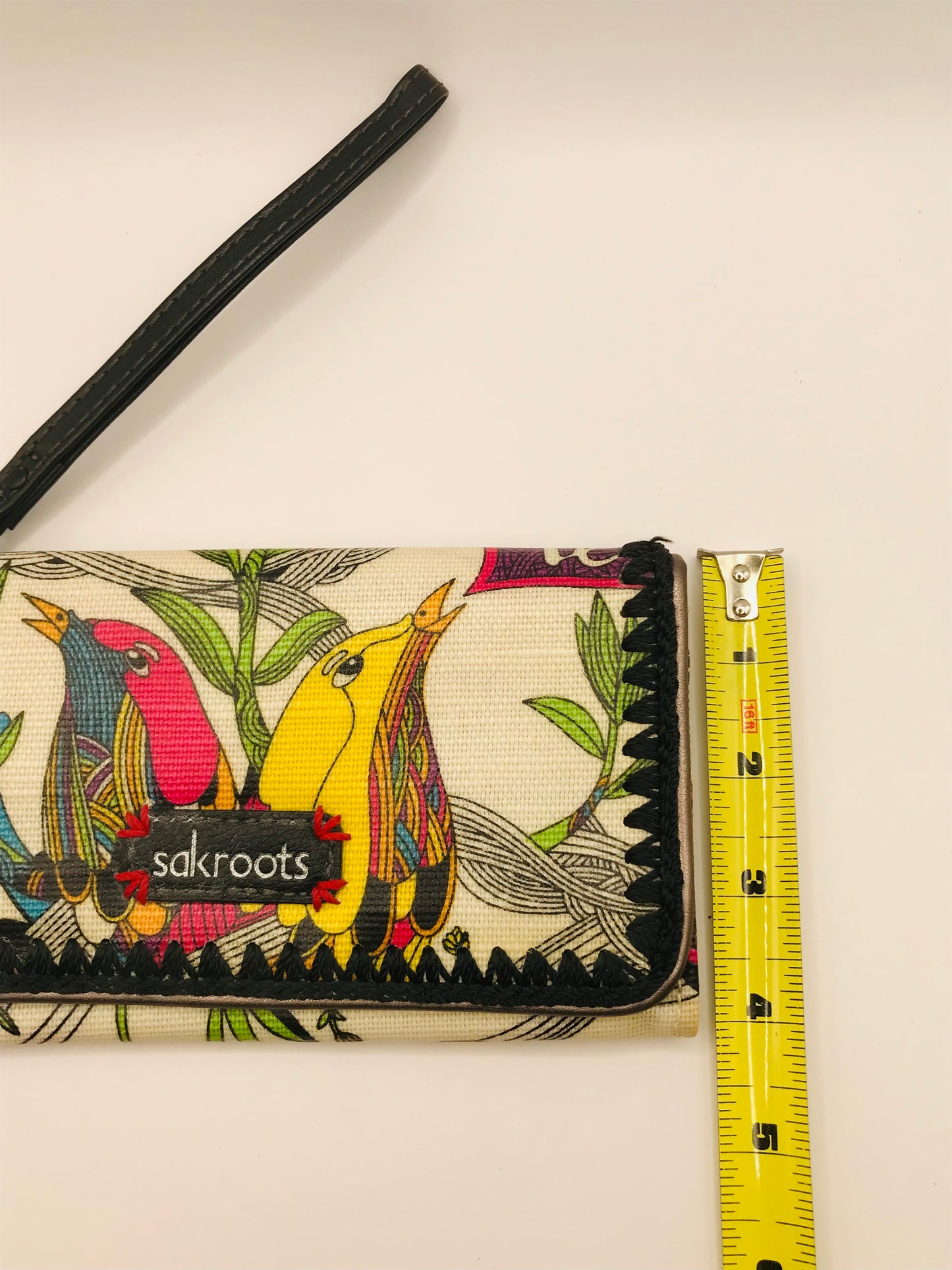 Sakroots Peace Birds Wristlet Wallet w/Peace Tag