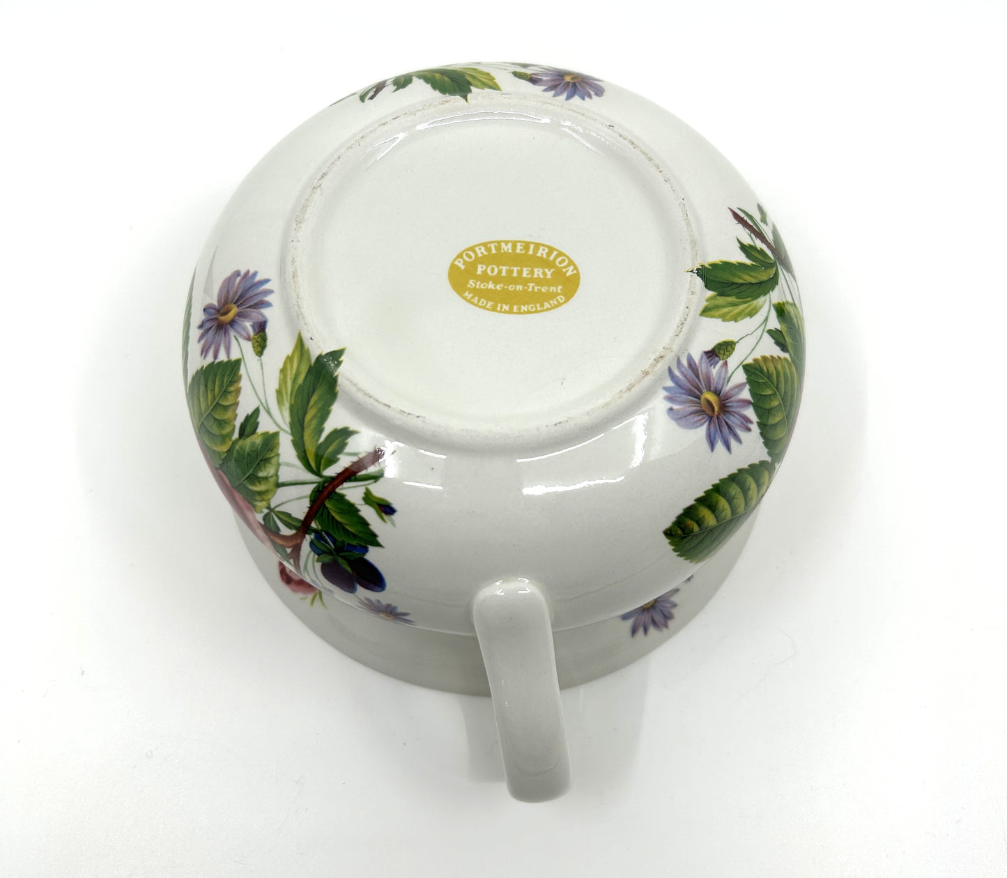 Port Meirion Stoke on Trent Floral Single Handled Chamber Pot / Planter