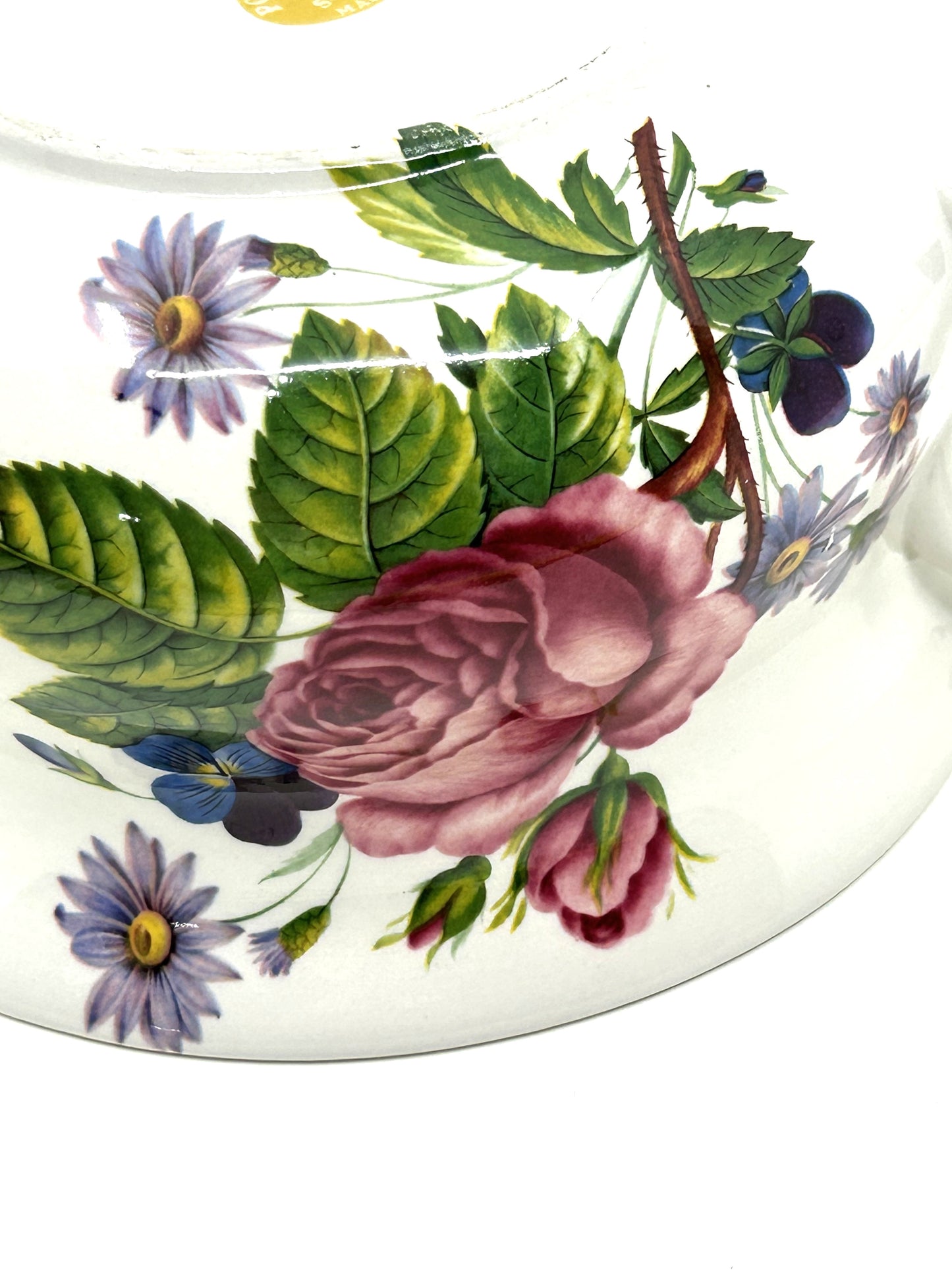Port Meirion Stoke on Trent Floral Single Handled Chamber Pot / Planter