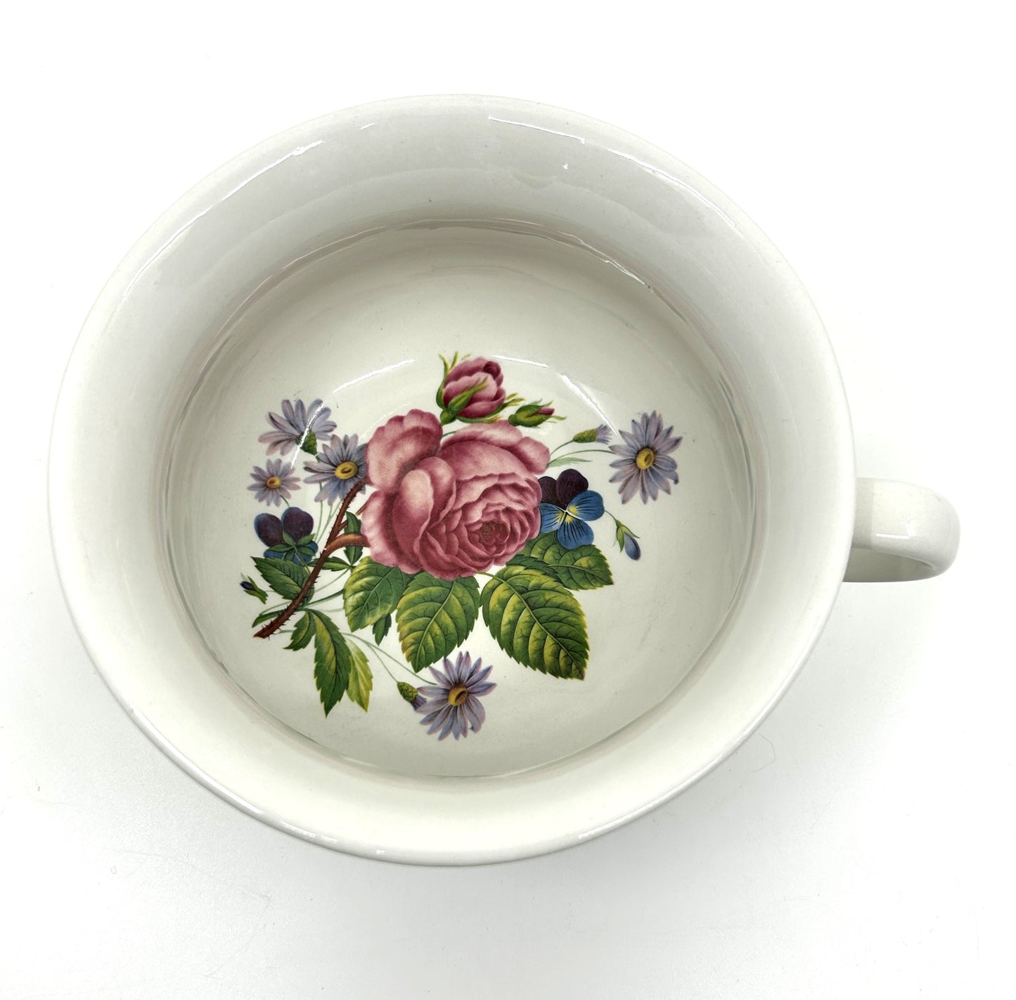 Port Meirion Stoke on Trent Floral Single Handled Chamber Pot / Planter